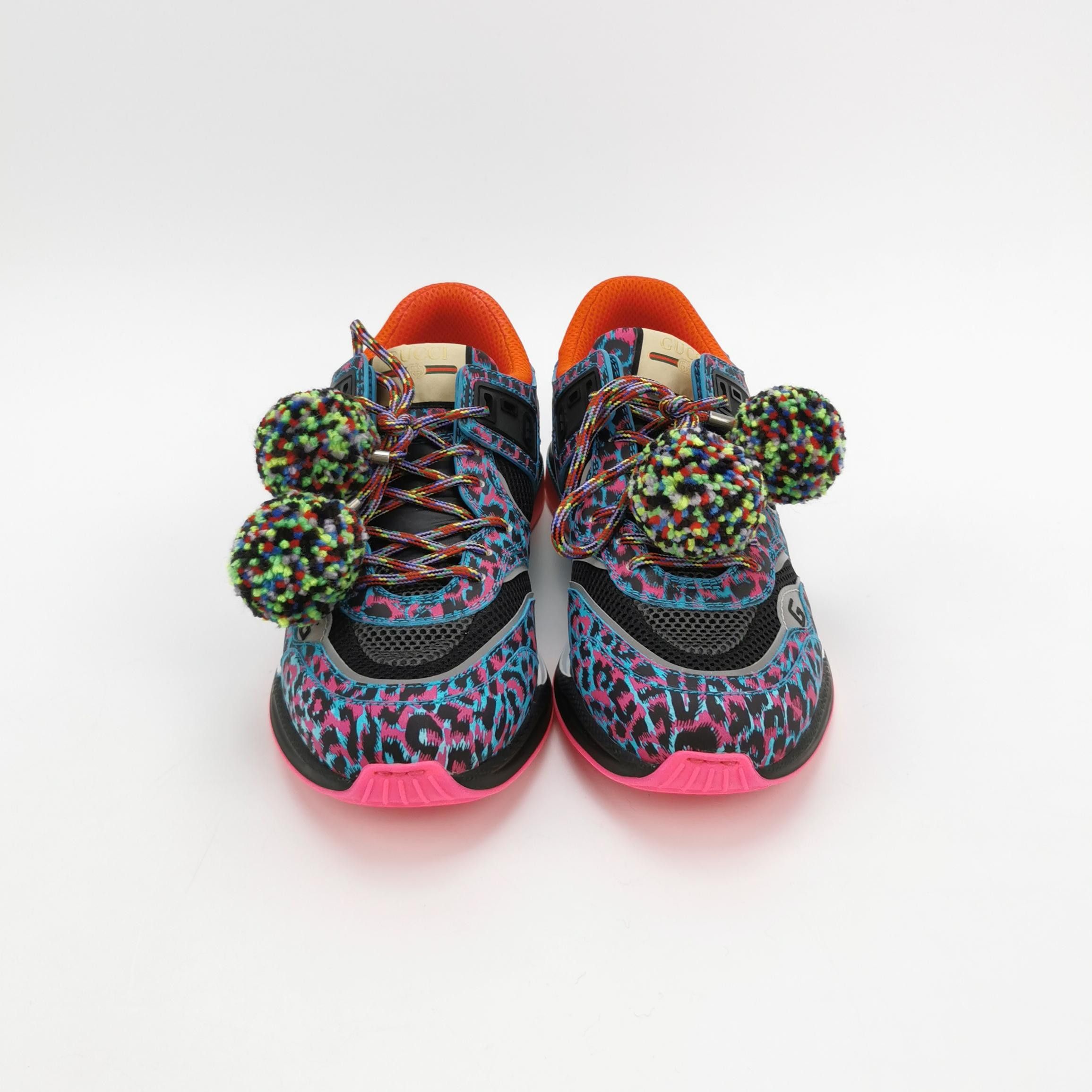 Gucci Gucci Leopard Print Pom-Pom Sneakers US 9.5 Size US 9 / EU 42 - 4 Thumbnail