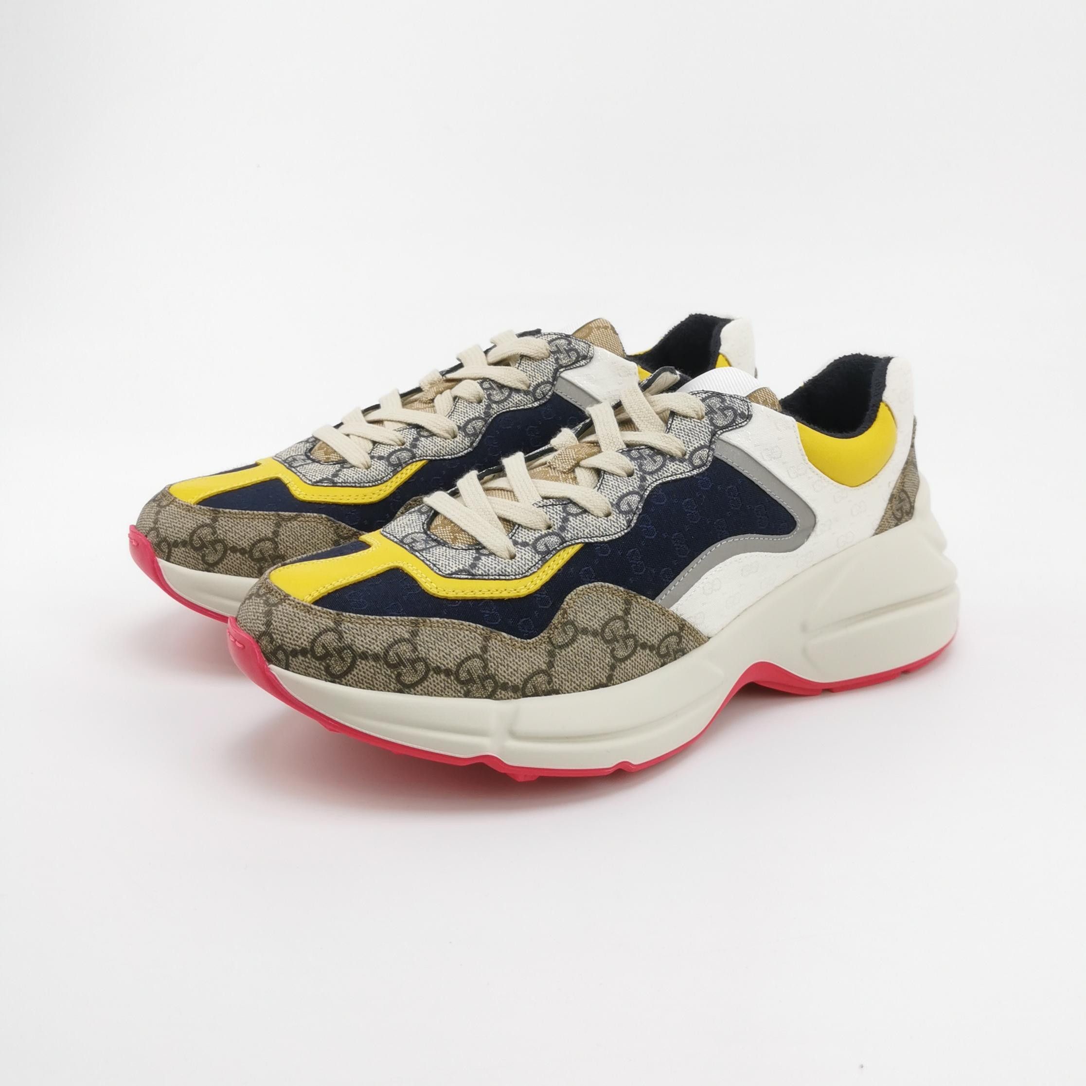 Gucci Gucci GG Monogram Rhyton Low-Top Sneakers 41.5 Size US 8 / EU 41 - 3 Thumbnail