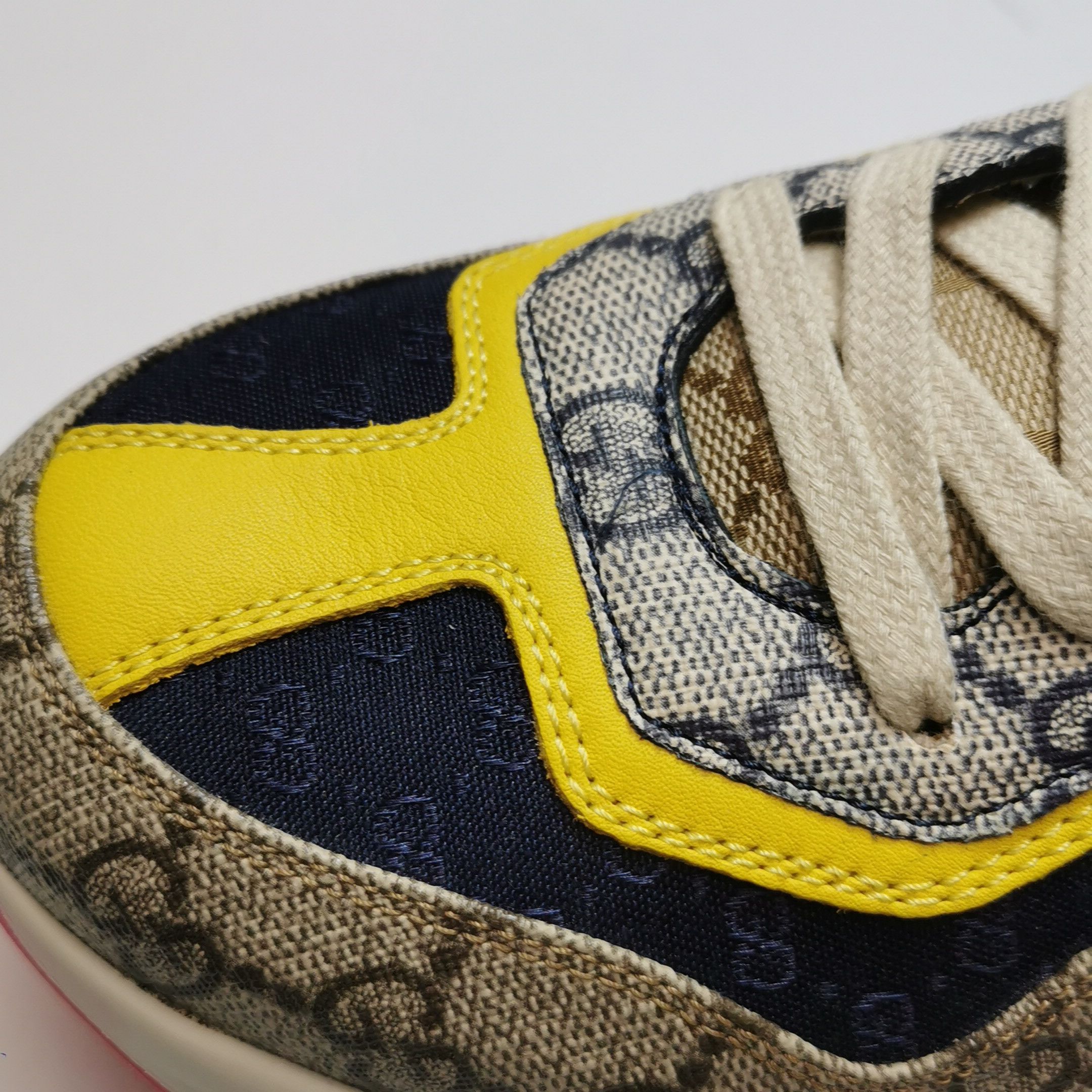 Gucci Gucci GG Monogram Rhyton Low-Top Sneakers 41.5 Size US 8 / EU 41 - 10 Thumbnail
