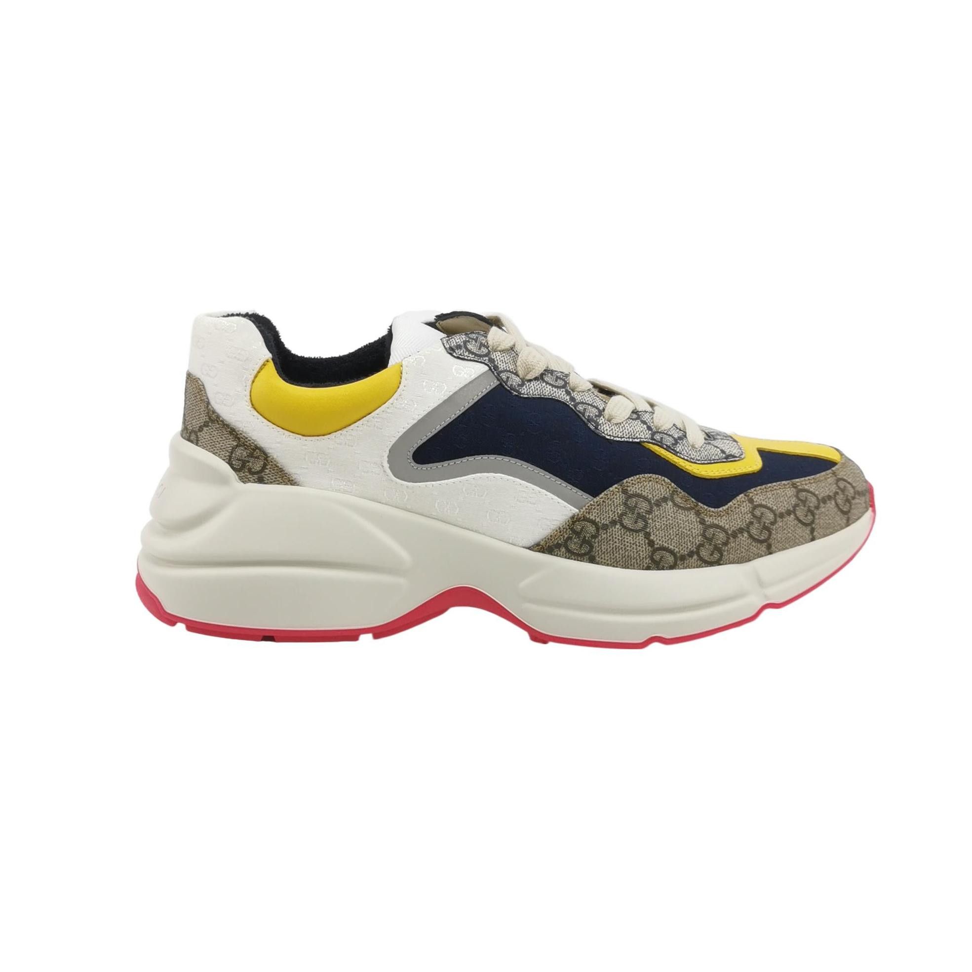 Gucci Gucci GG Monogram Rhyton Low-Top Sneakers 41.5 Size US 8 / EU 41 - 2 Thumbnail