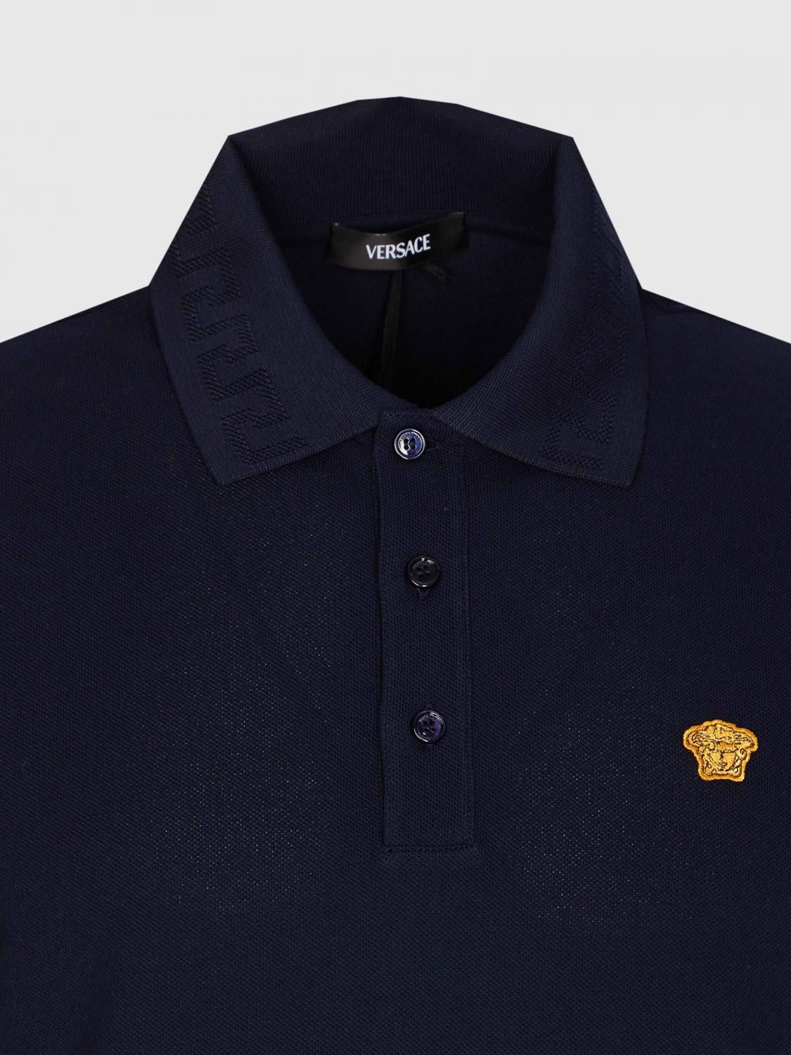 Versace Versace Polo Shirt Men Blue Size US S / EU 44-46 / 1 - 4 Thumbnail