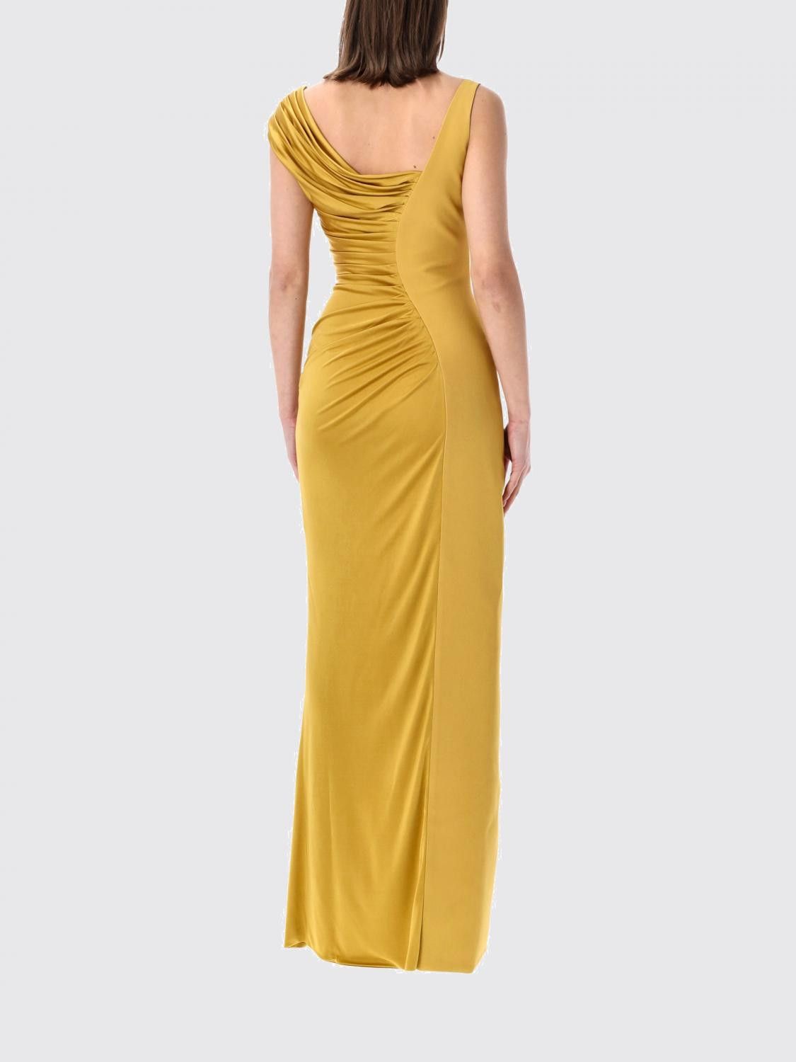 Versace Versace Dress Woman Yellow Size S / US 4 / IT 40 - 2 Thumbnail