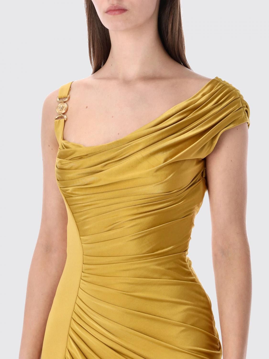 Versace Versace Dress Woman Yellow Size S / US 4 / IT 40 - 3 Thumbnail