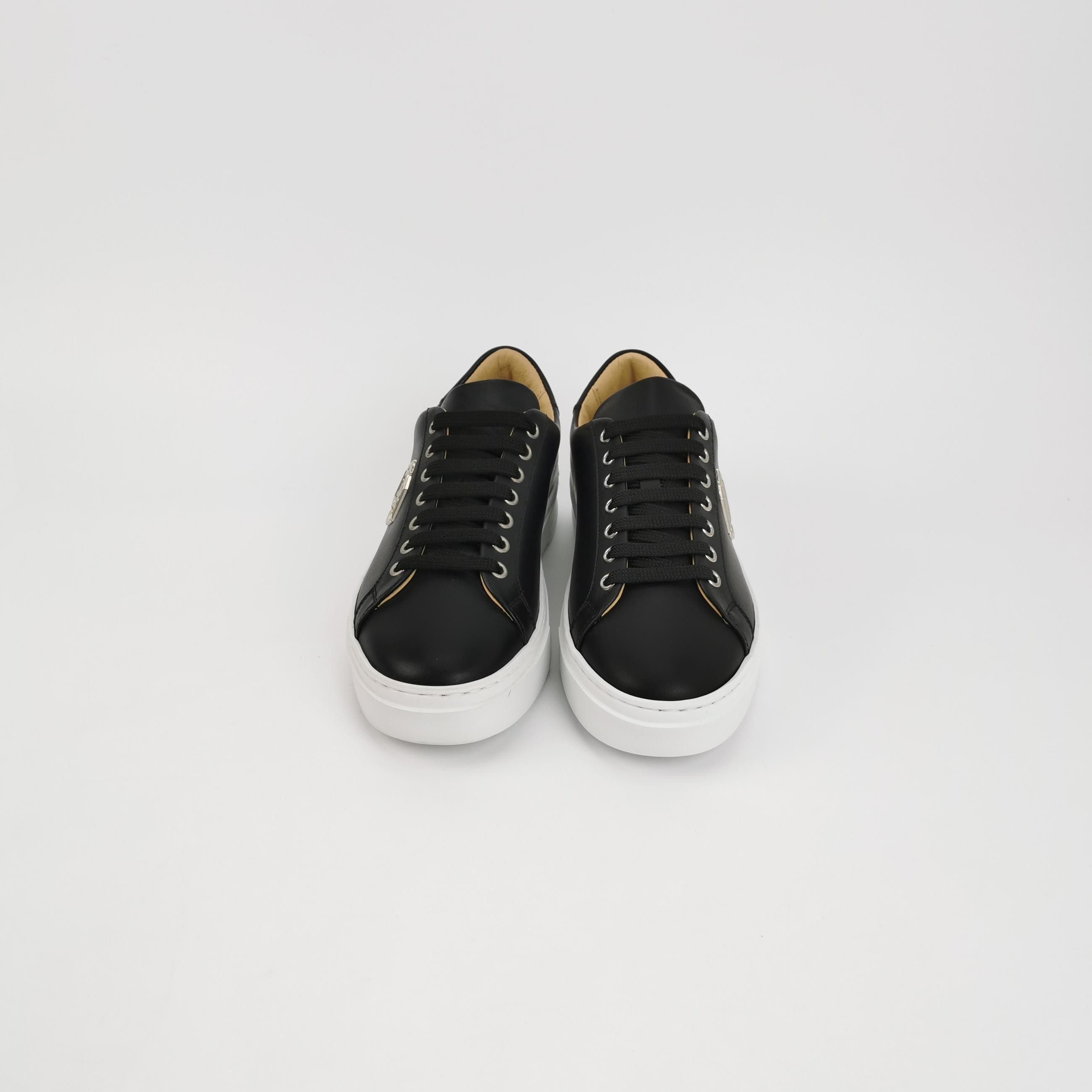 Philipp Plein Philipp Plein Logo Leather Low-Top Sneakers 39.5 Size US 6 / EU 39 - 4 Thumbnail