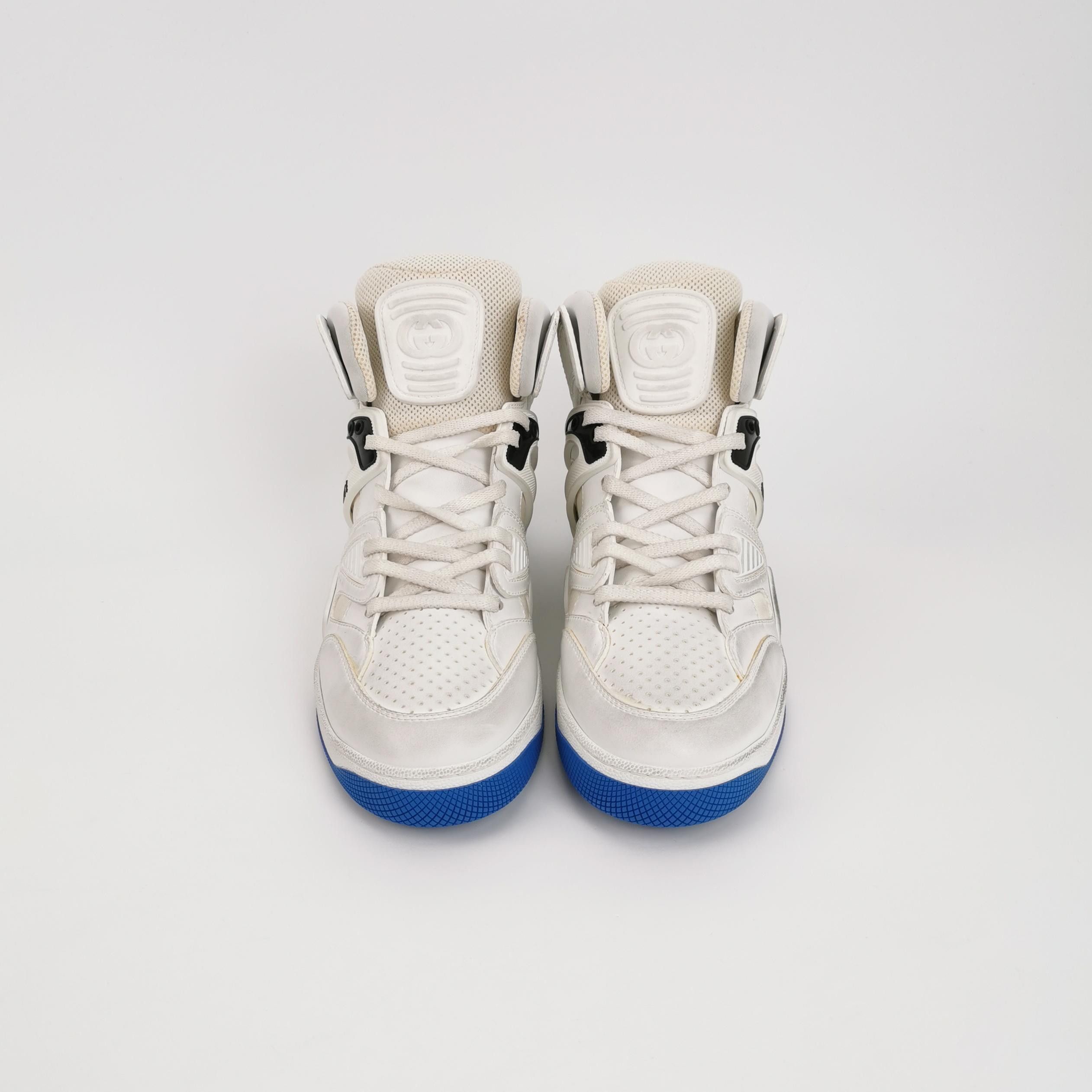 Gucci Gucci Basket Multi-Color Hi-Top Sneakers 40 Size US 7 / EU 40 - 4 Thumbnail