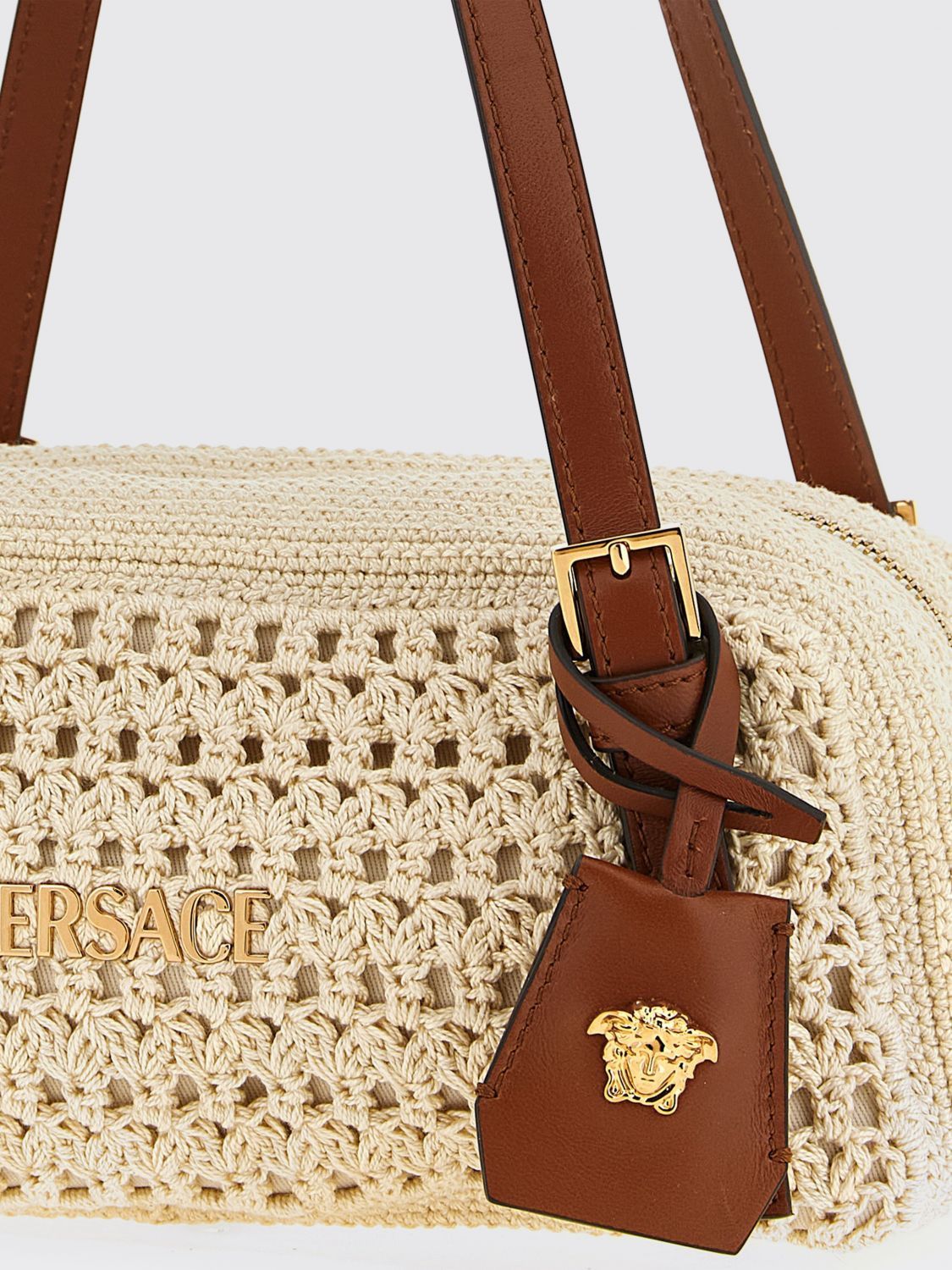 Versace Versace Shoulder Bag Woman Beige Size ONE SIZE - 3 Thumbnail