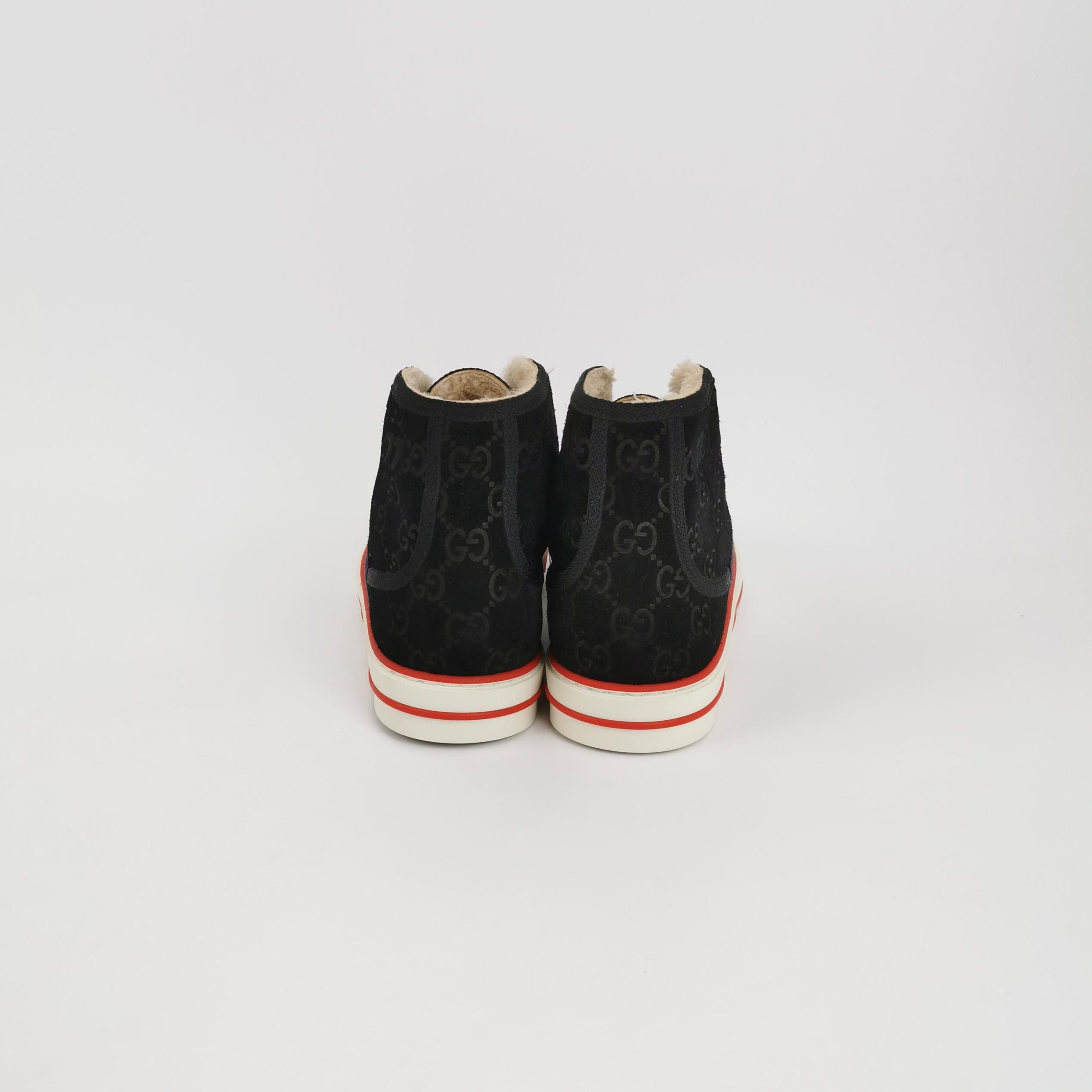 Gucci Gucci Tennis 1977 GG Suede High-Top Sneakers 38.5 Size US 8.5 / IT 38.5 - 5 Thumbnail