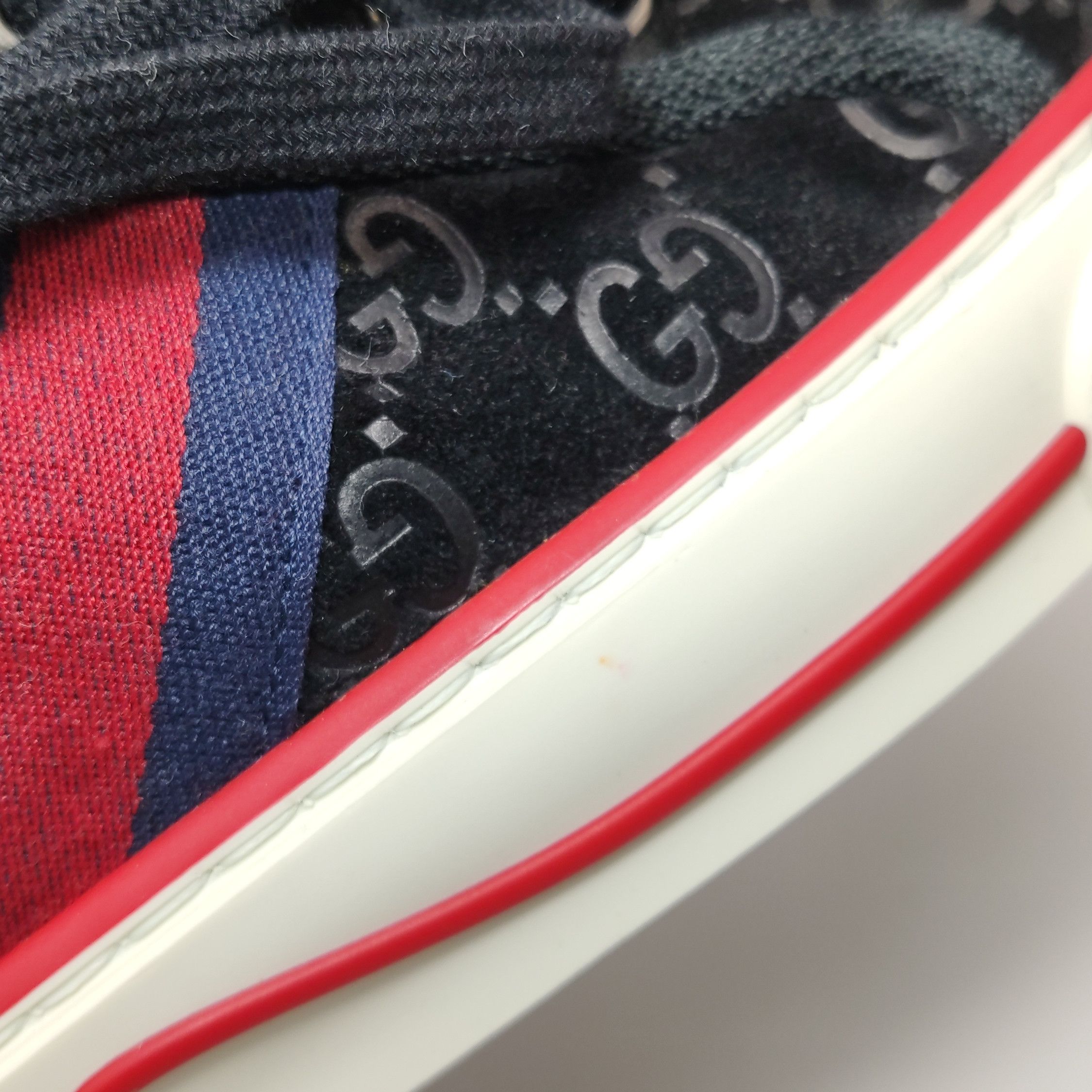 Gucci Gucci Tennis 1977 GG Suede High-Top Sneakers 38.5 Size US 8.5 / IT 38.5 - 8 Thumbnail
