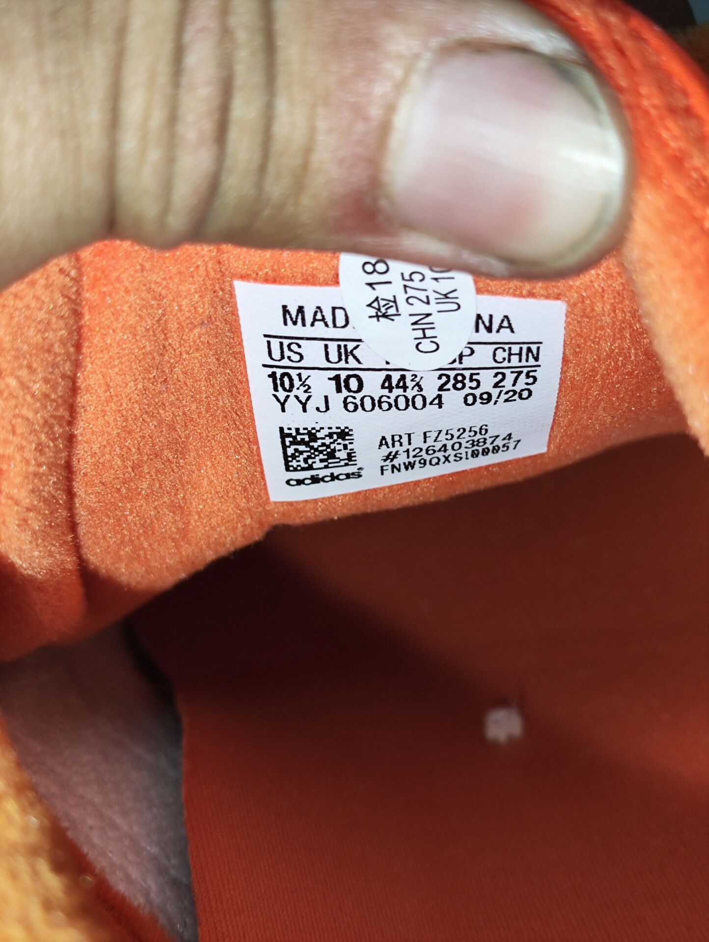 Adidas Adidas Orange Lowtop Sneakers 11.5 Men Size US 11.5 / EU 44-45 - 7 Thumbnail