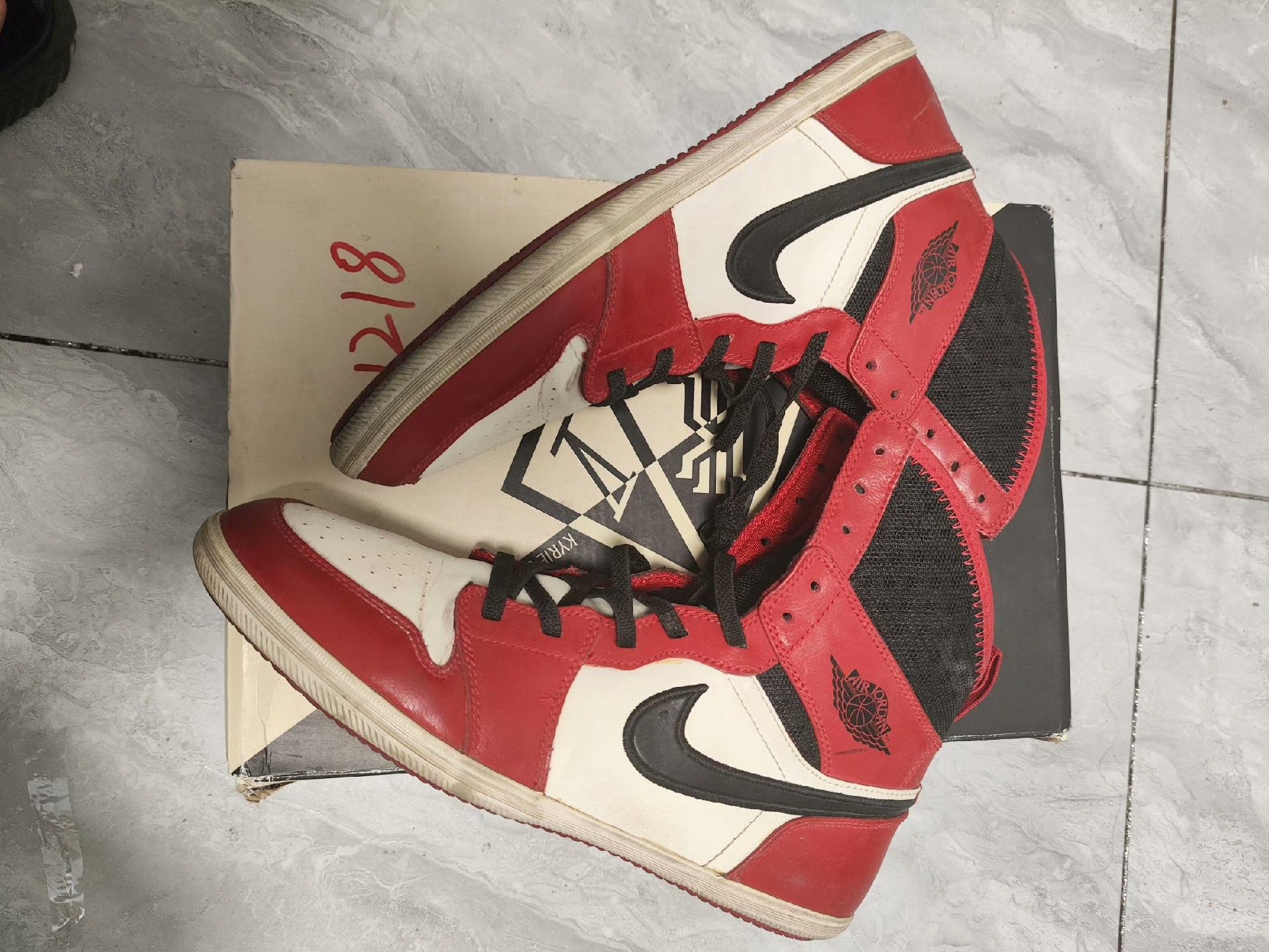 Jordan Brand Jordan Brand Rare Red Hitop Sneakers us_8 Women Size US 8 / IT 38 - 4 Thumbnail