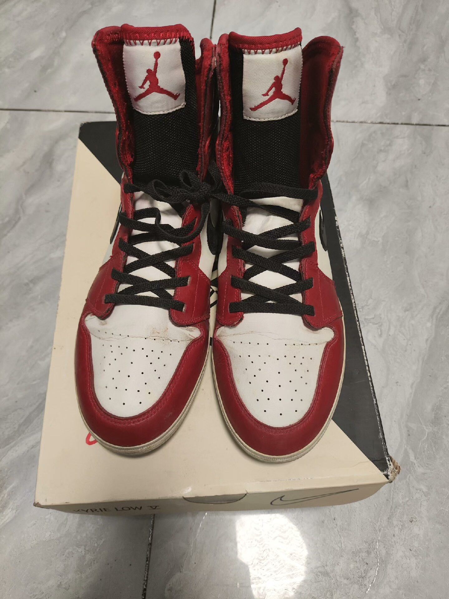 Jordan Brand Jordan Brand Rare Red Hitop Sneakers us_8 Women Size US 8 / IT 38 - 3 Thumbnail