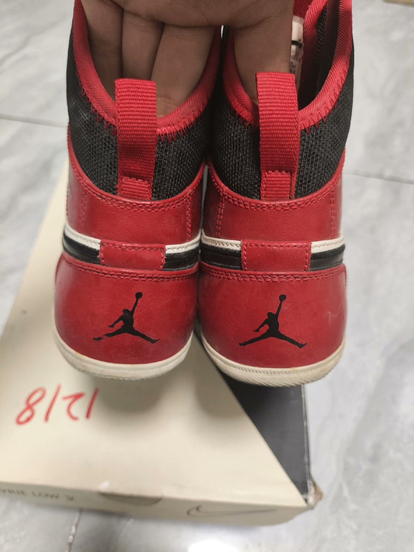 Jordan Brand Jordan Brand Rare Red Hitop Sneakers us_8 Women Size US 8 / IT 38 - 7 Thumbnail