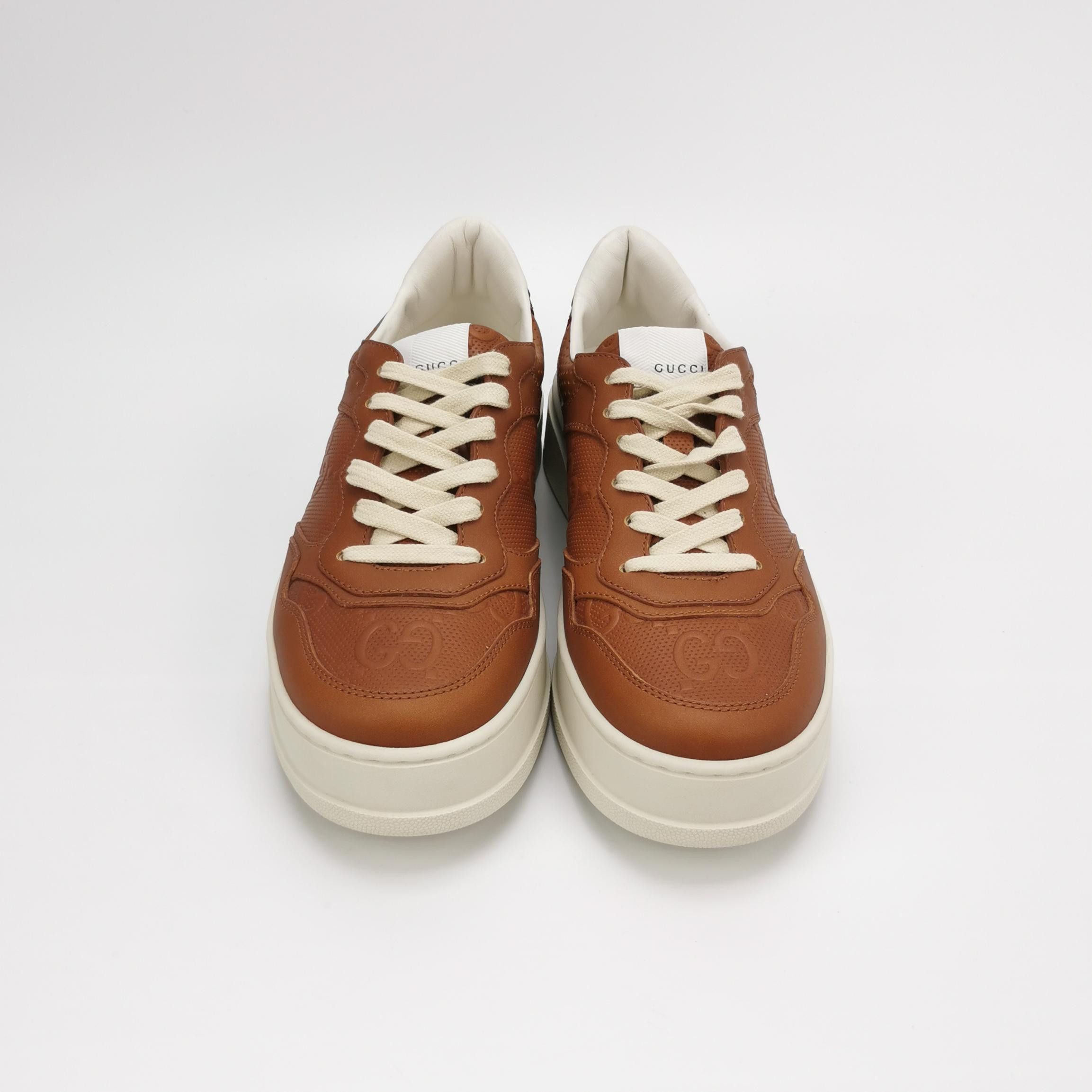 Gucci Gucci Double G Leather Platform Sneakers 40.5 Size US 7 / EU 40 - 4 Thumbnail