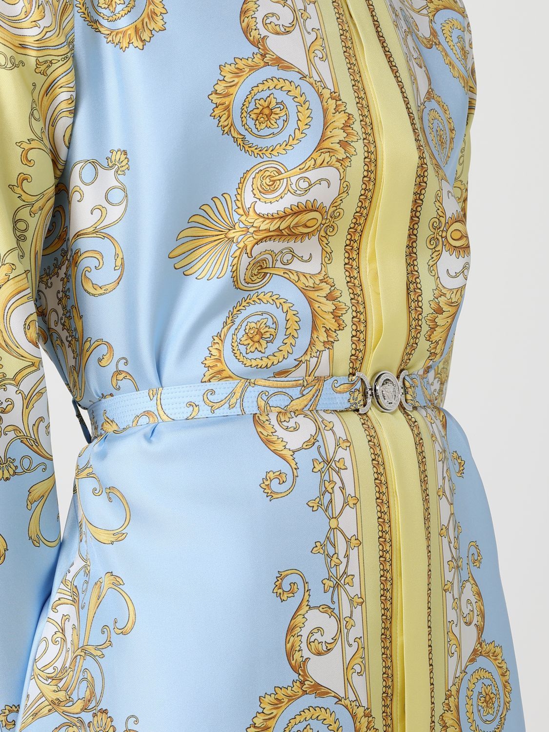 Versace Versace Dress Woman Yellow Size L / US 10 / IT 46 - 4 Thumbnail