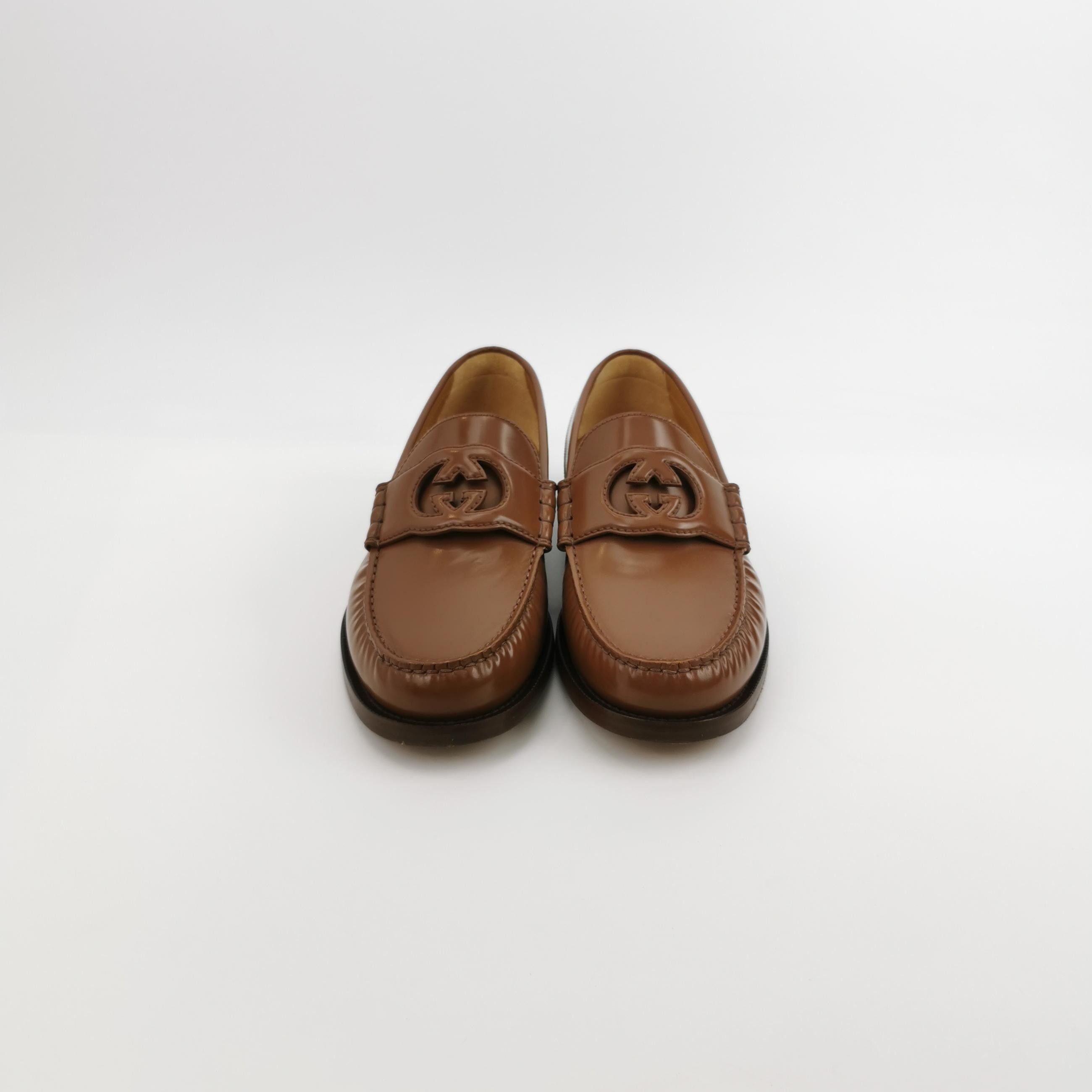 Gucci Gucci Interlocking G Leather Loafers Size 7 Size US 8 / EU 41 - 4 Thumbnail