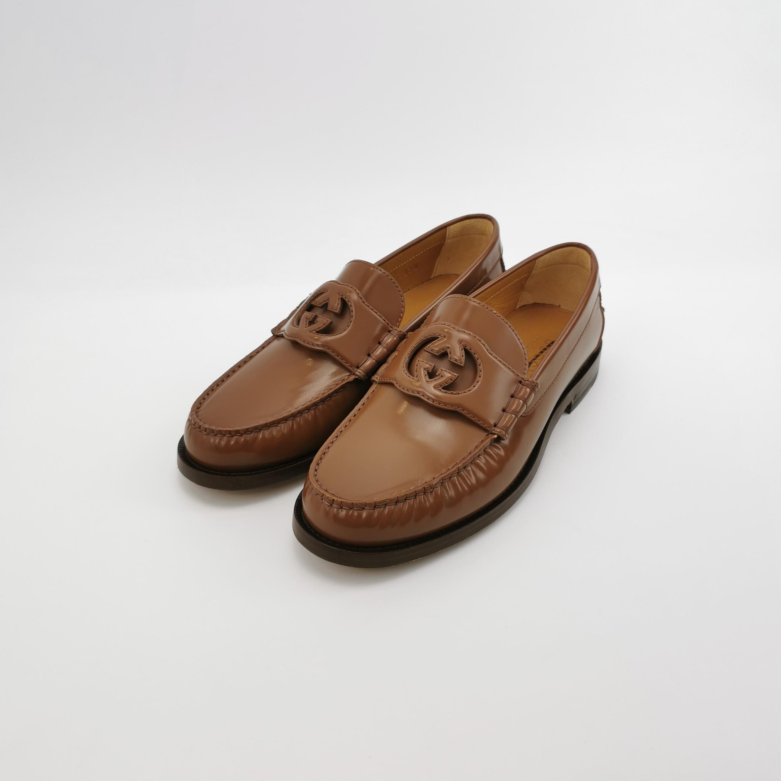 Gucci Gucci Interlocking G Leather Loafers Size 7 Size US 8 / EU 41 - 3 Thumbnail