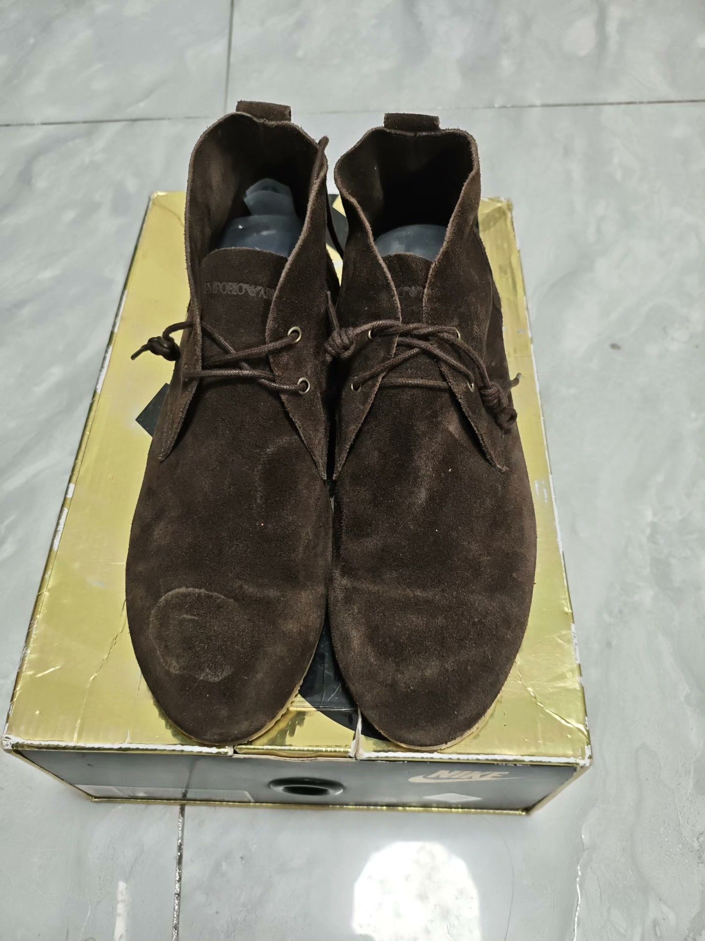 Armani Armani Suede Brown Boots 8.5 Men Size US 8.5 / EU 41-42 - 2 Thumbnail