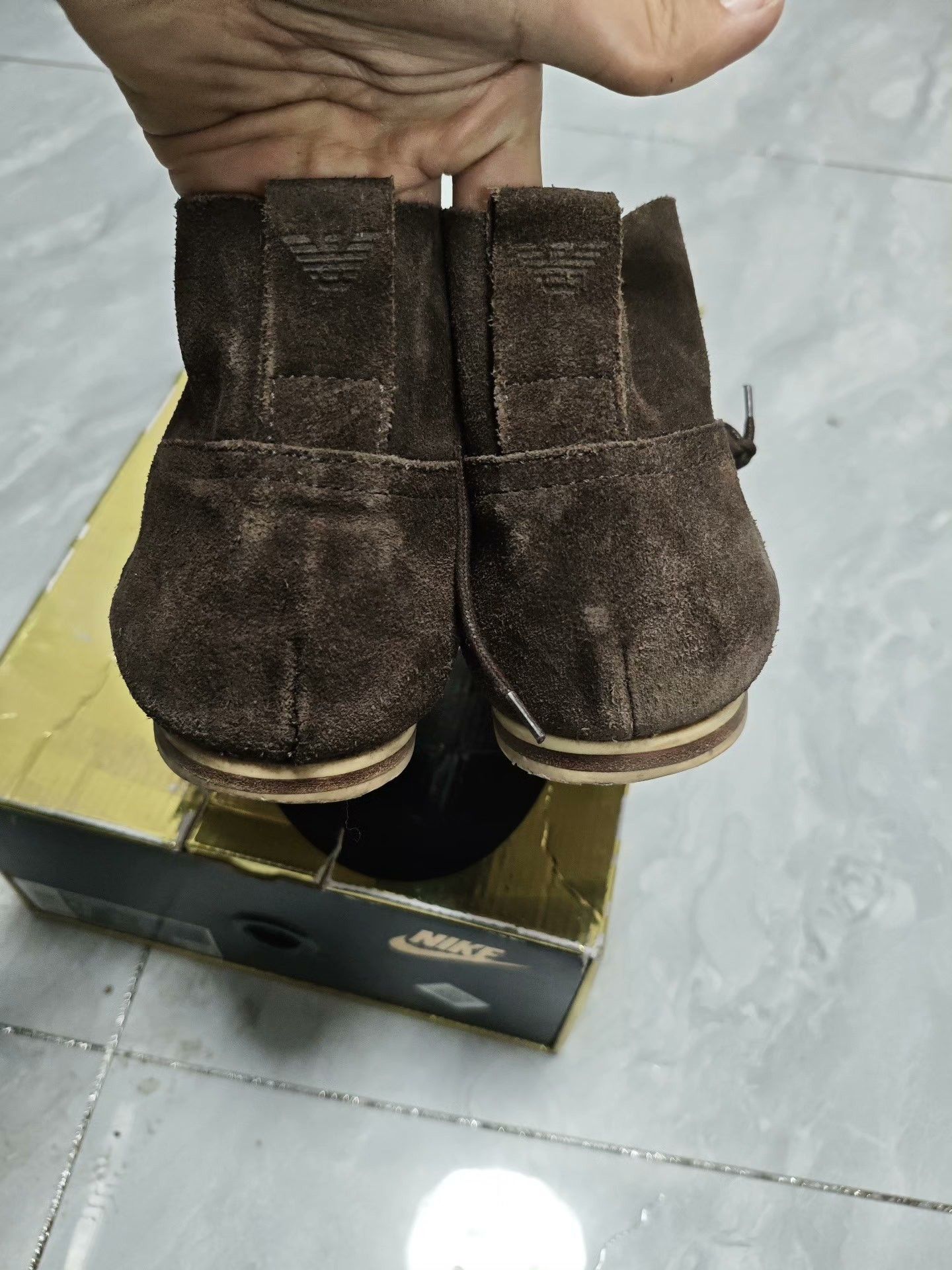 Armani Armani Suede Brown Boots 8.5 Men Size US 8.5 / EU 41-42 - 7 Thumbnail
