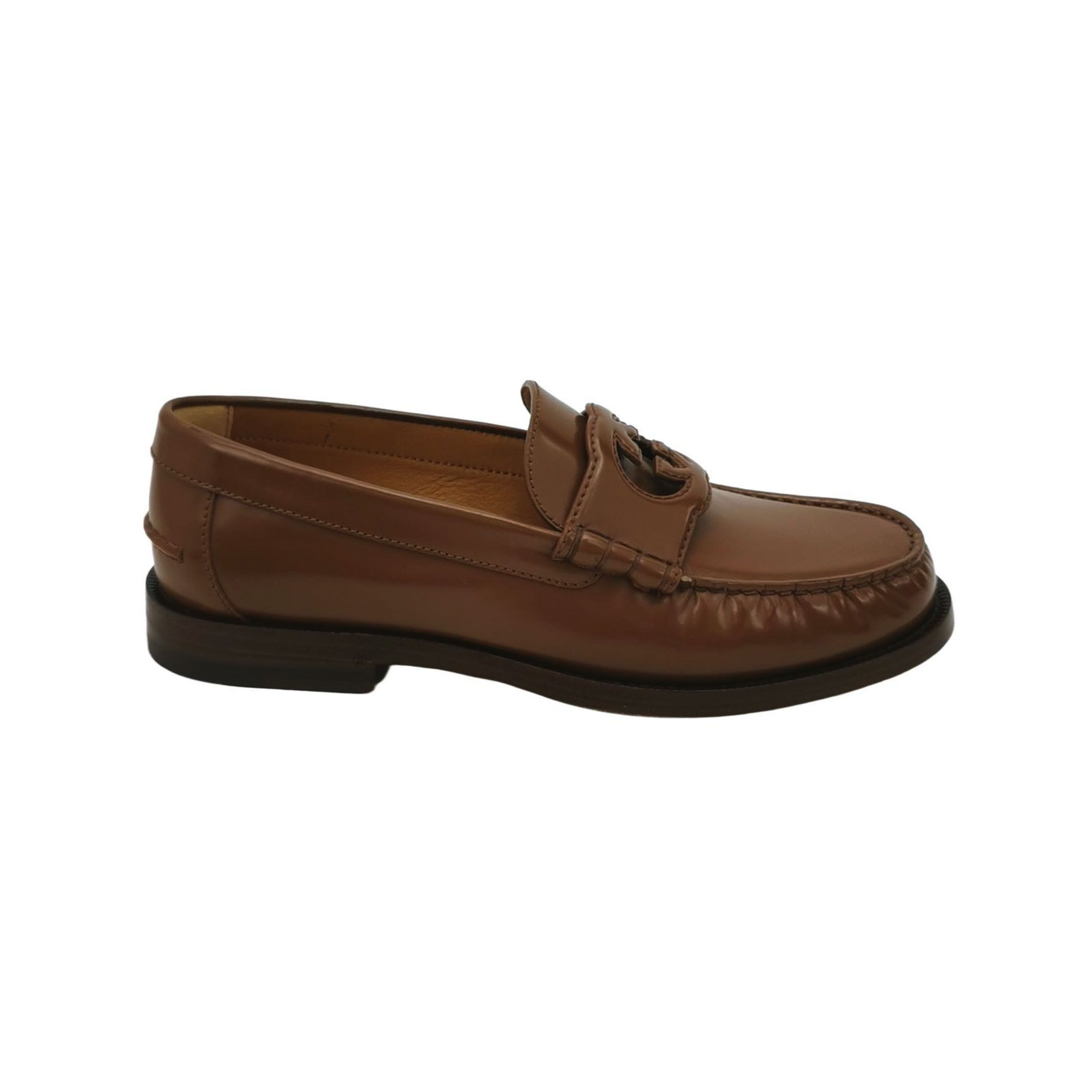 Gucci Gucci Interlocking G Leather Loafers 6 Size US 7 / EU 40 - 2 Thumbnail