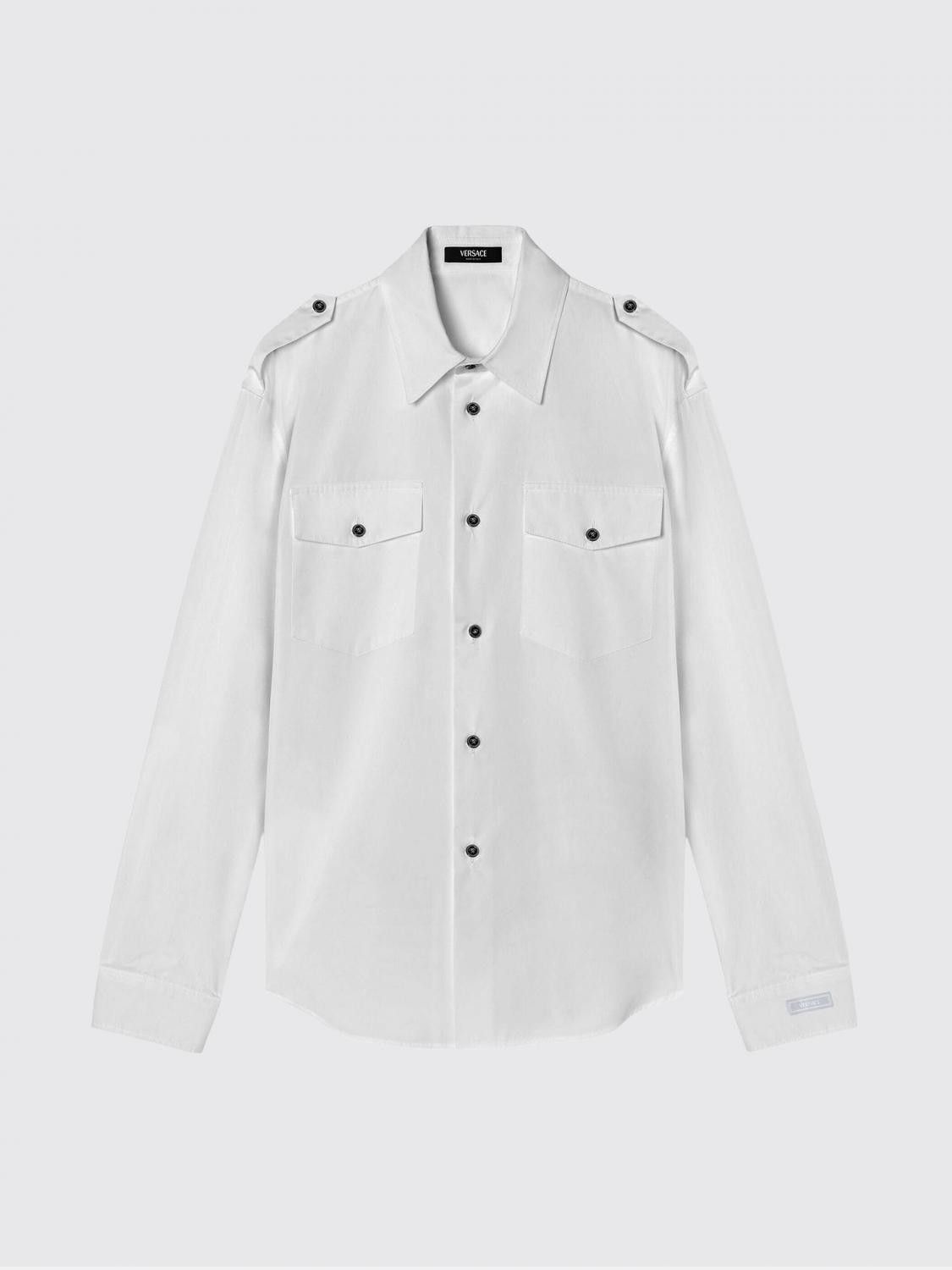Versace Versace Shirt Men White Size US M / EU 48-50 / 2 - 2 Thumbnail