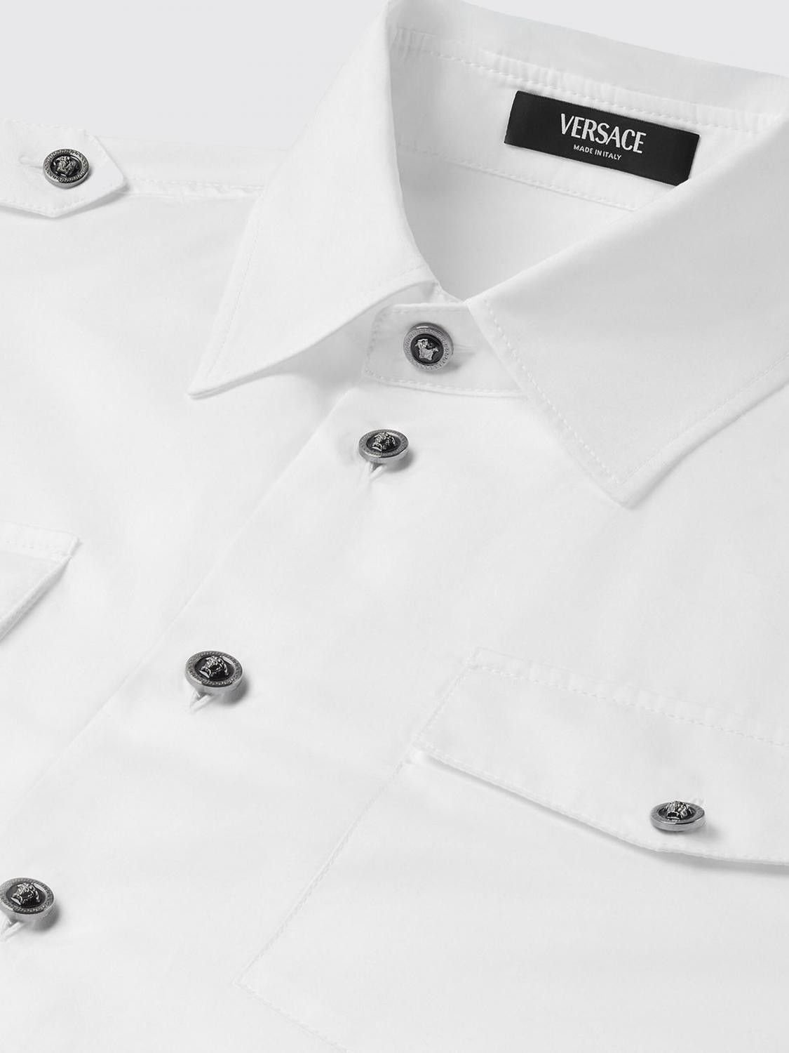 Versace Versace Shirt Men White Size US XL / EU 56 / 4 - 4 Thumbnail