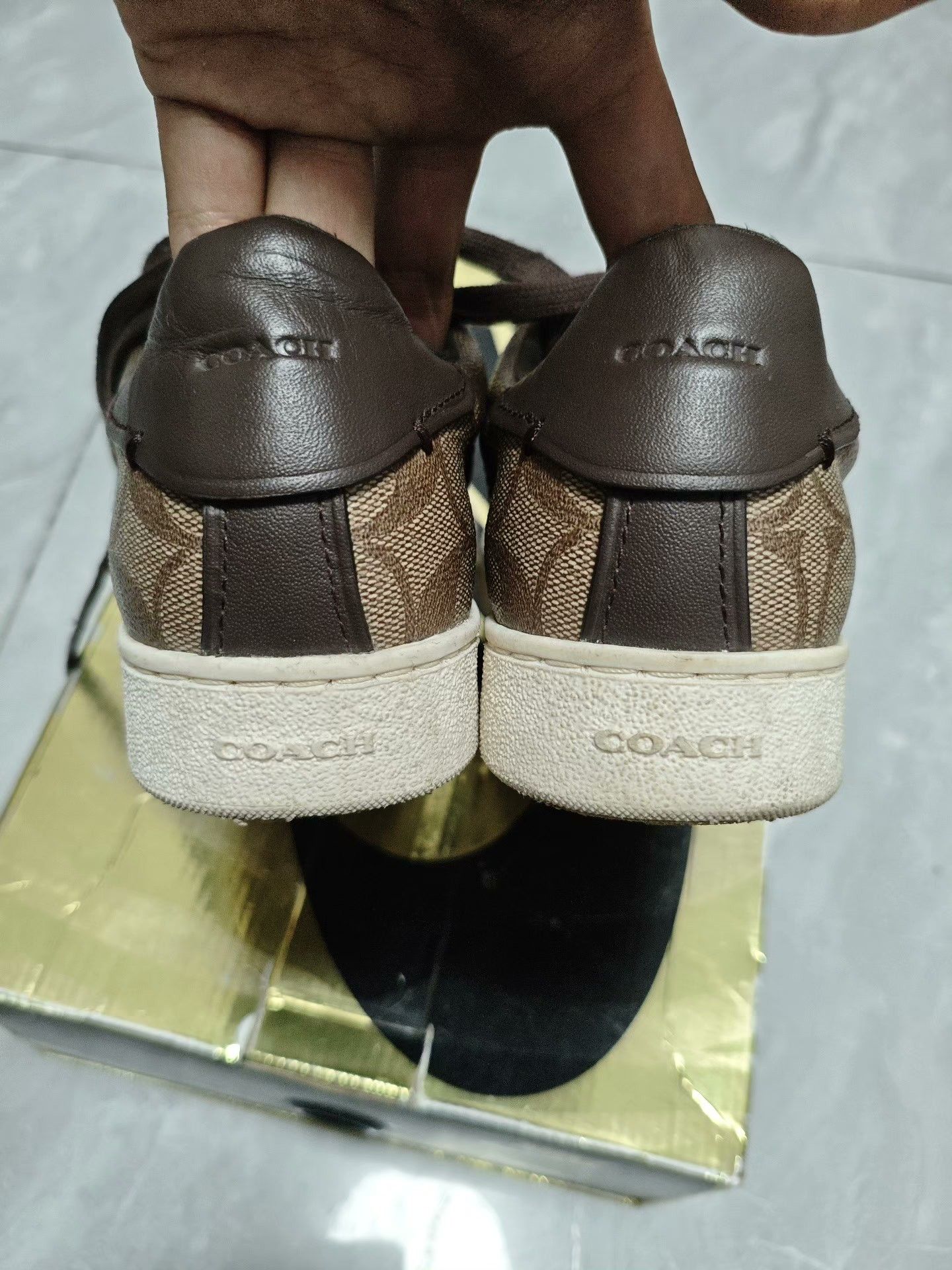 Coach Coach Leather Brown Lowtop Sneakers us_6-5 Women Size US 6.5 / IT 36.5 - 8 Thumbnail