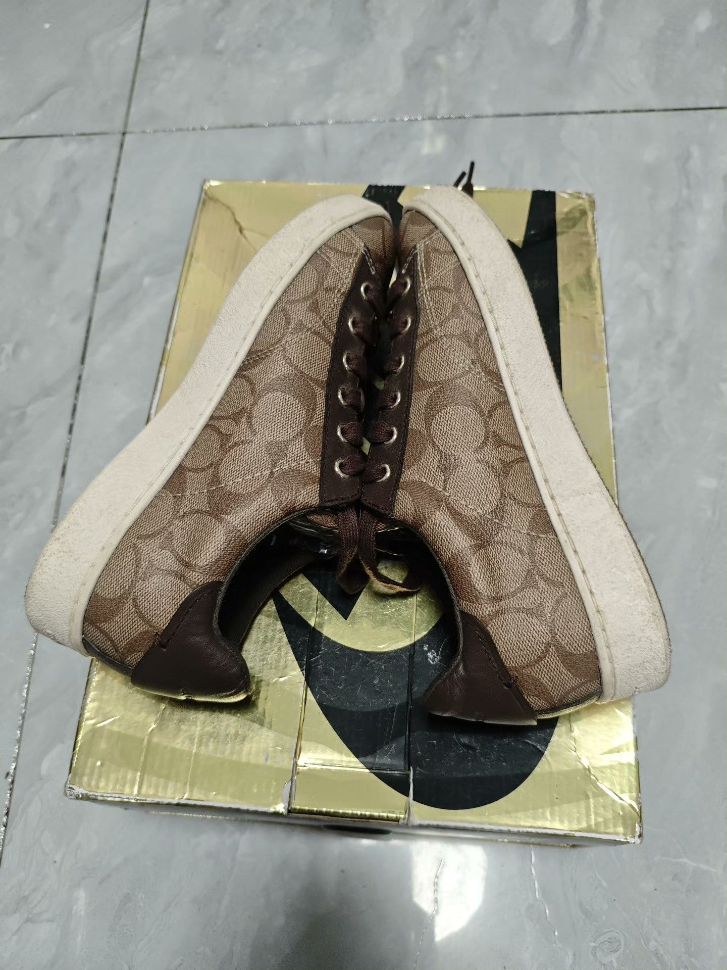 Coach Coach Leather Brown Lowtop Sneakers us_6-5 Women Size US 6.5 / IT 36.5 - 4 Thumbnail