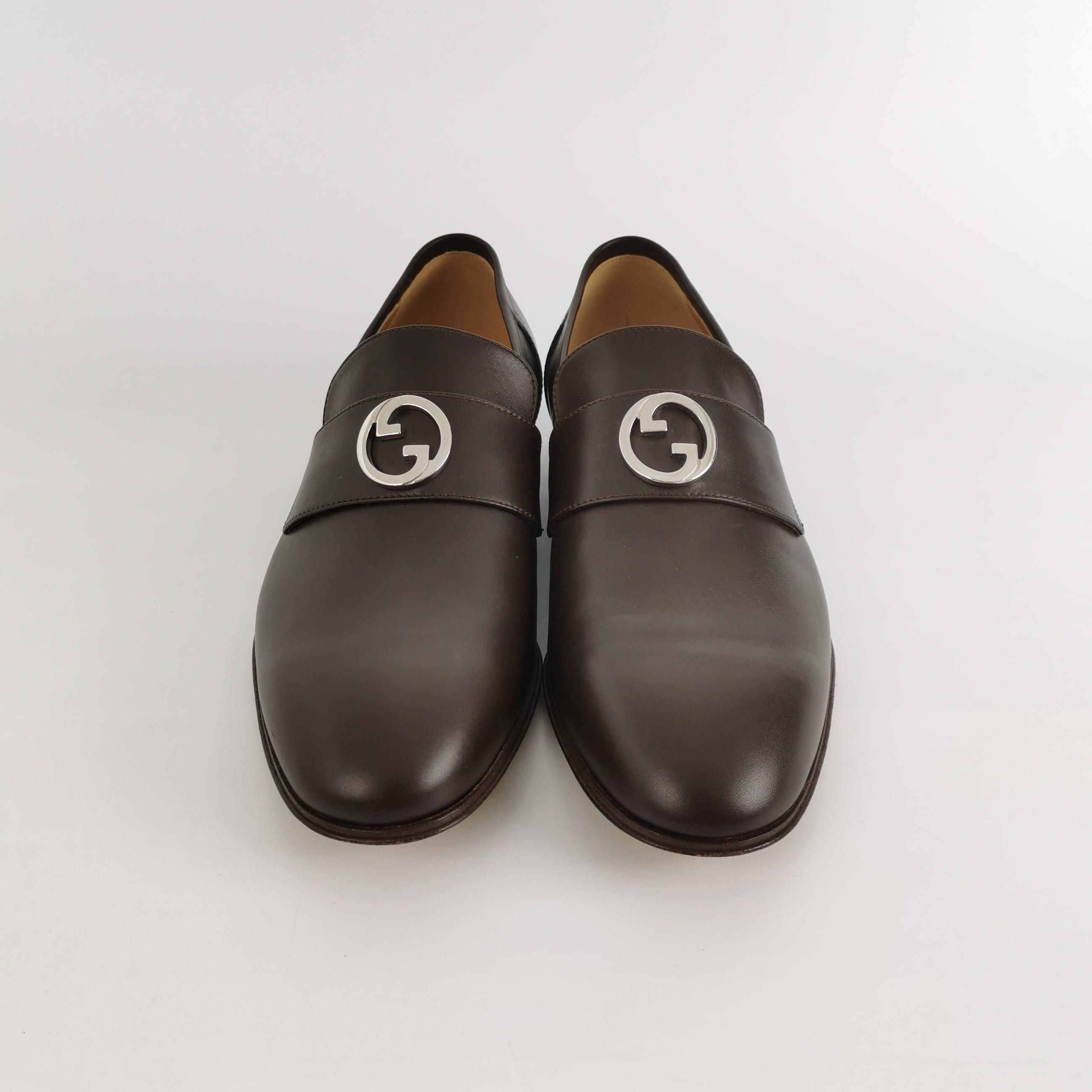 Gucci Gucci Interlocking G Leather Loafers 7 Size US 8 / EU 41 - 4 Thumbnail