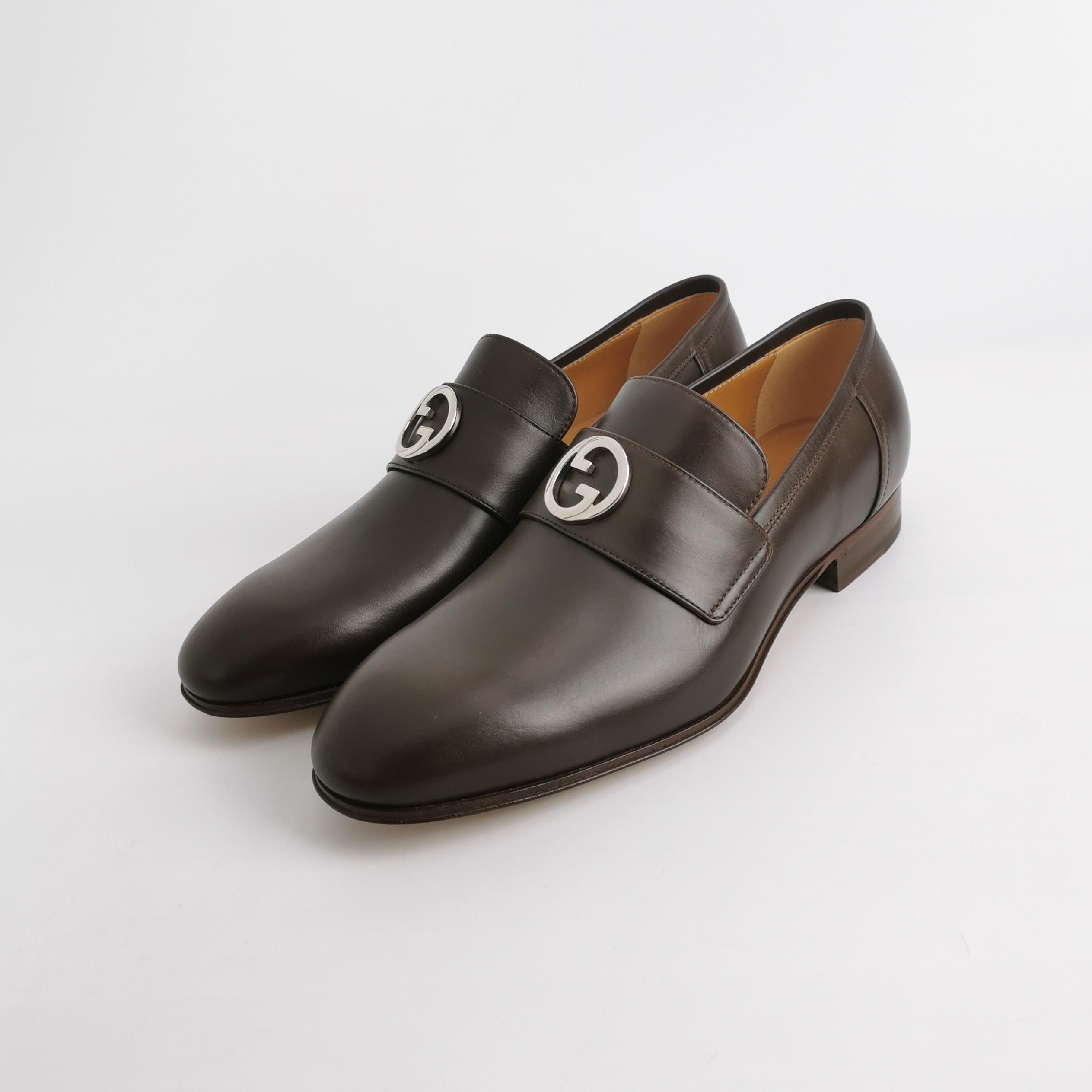 Gucci Gucci Interlocking Double G Leather Loafers 7.5 Size US 7 / EU 40 - 3 Thumbnail