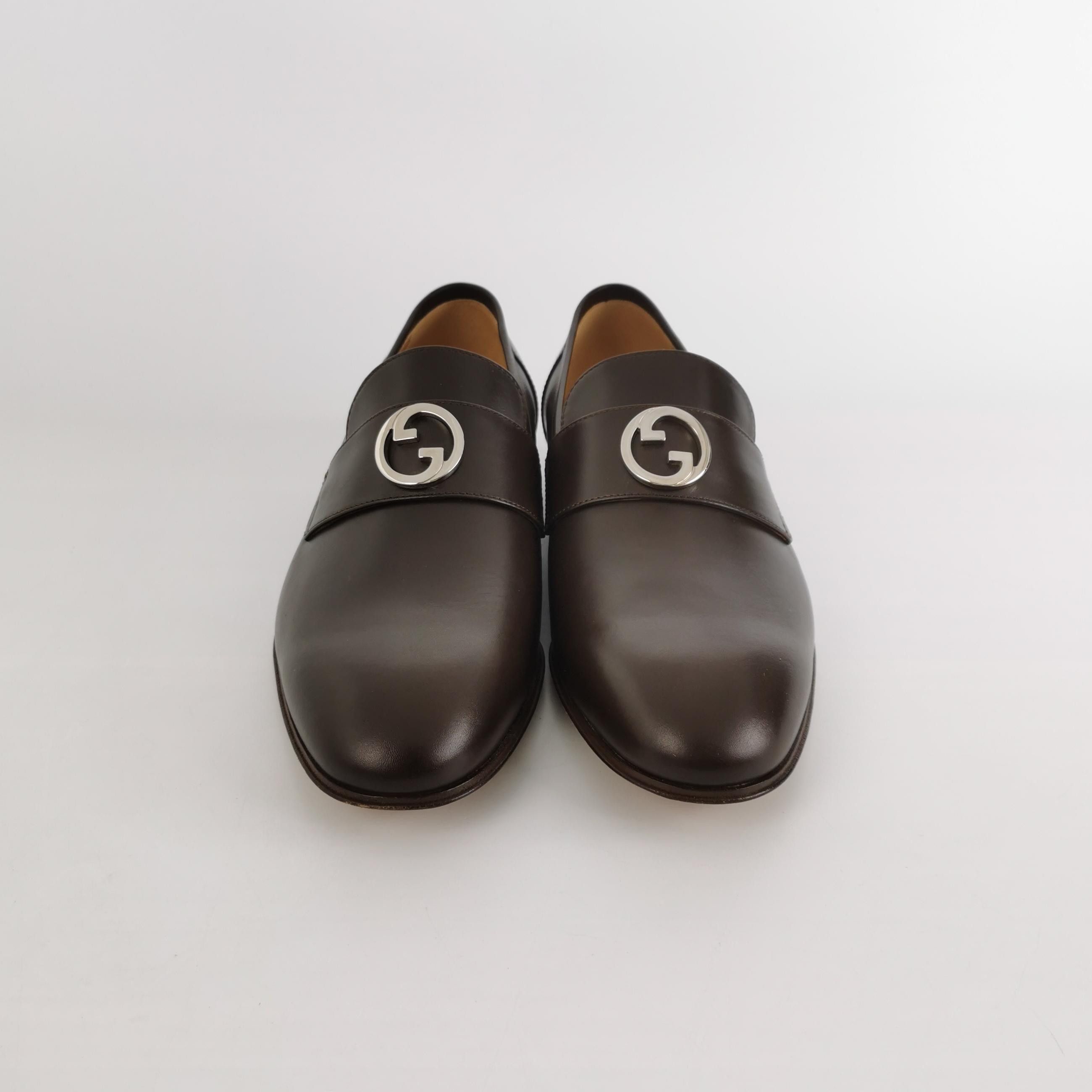 Gucci Gucci Interlocking Double G Leather Loafers 7.5 Size US 7 / EU 40 - 4 Thumbnail