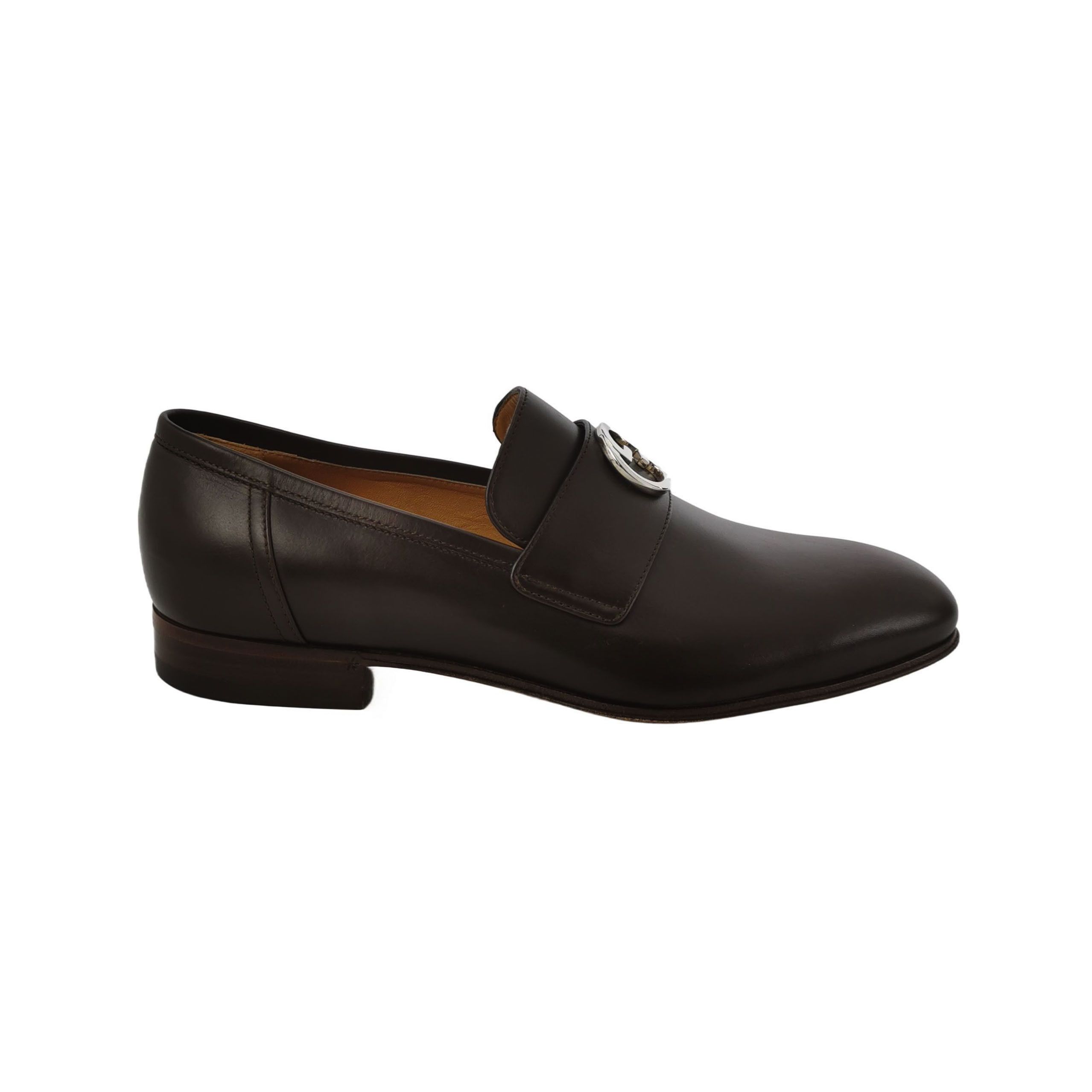 Gucci Gucci Interlocking Double G Leather Loafers 7.5 Size US 7 / EU 40 - 2 Thumbnail