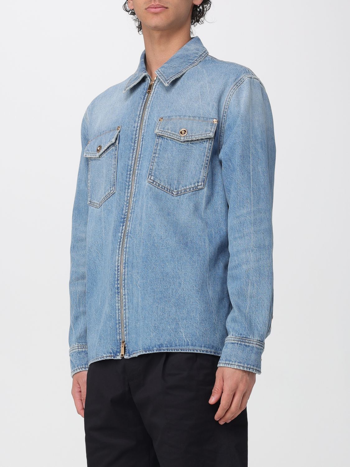 Versace Versace Shirt Men Blue Size US XL / EU 56 / 4 - 4 Thumbnail