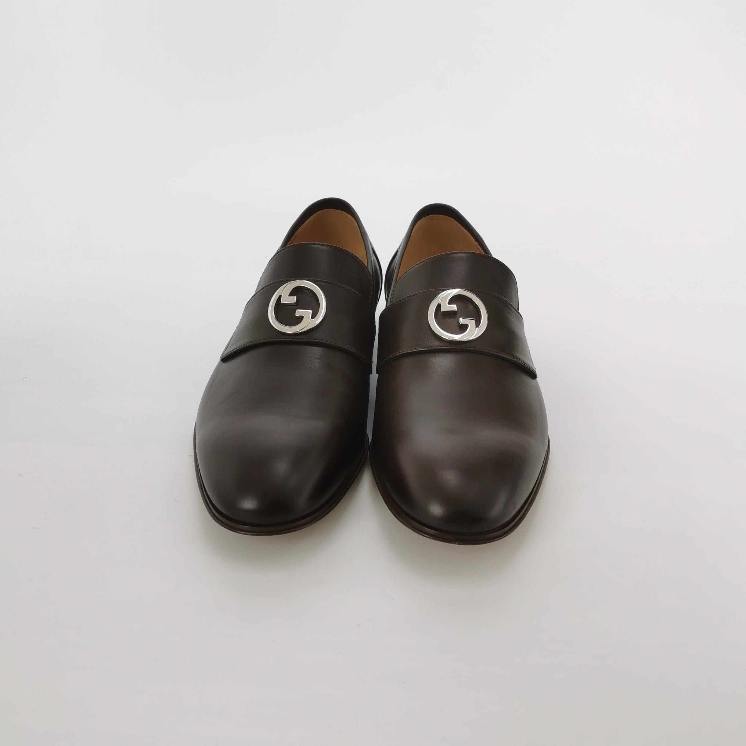 Gucci Gucci Interlocking G Leather Loafers 6 / 40 Size US 7 / EU 40 - 4 Thumbnail