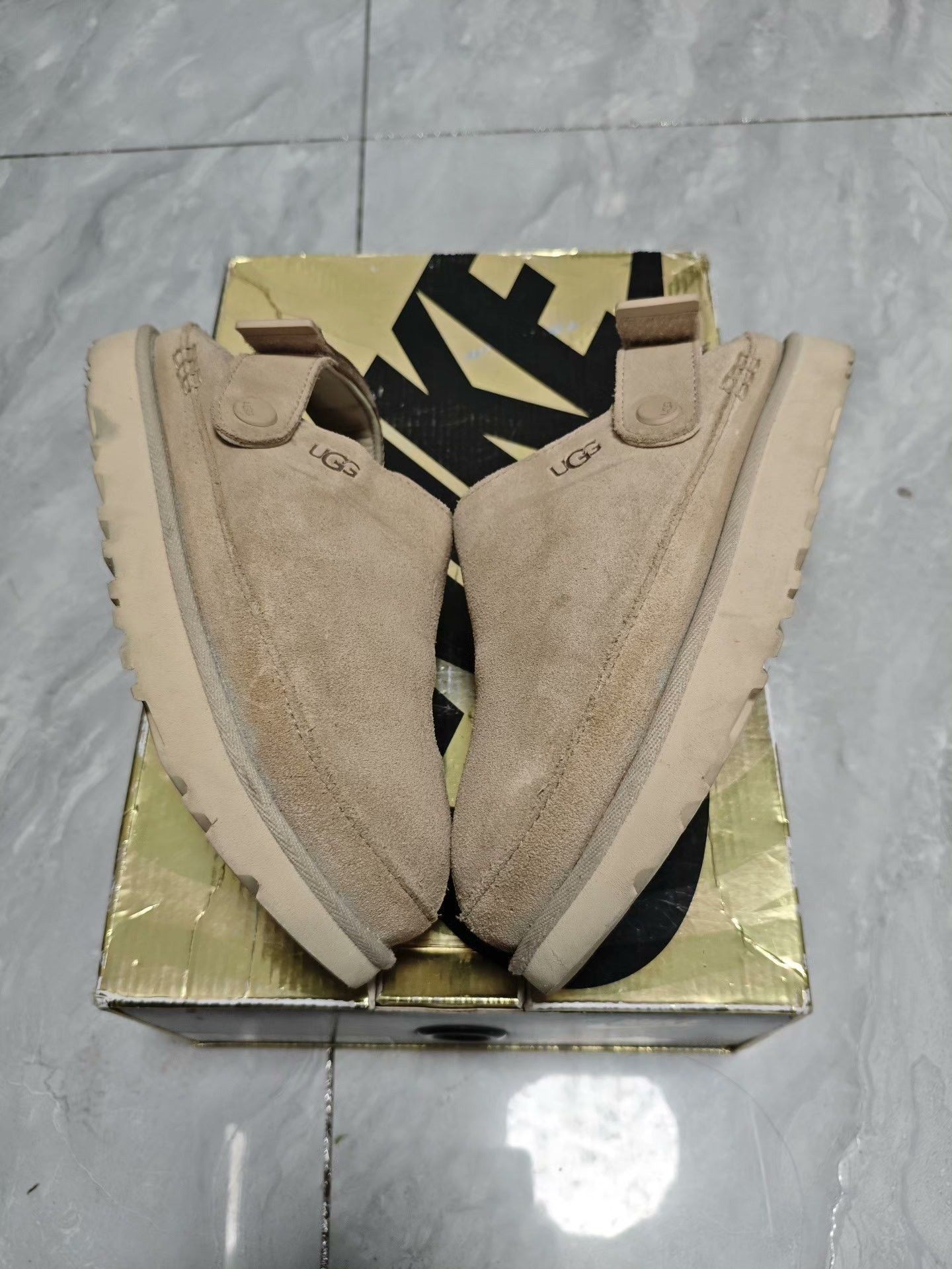 Ugg UGG Suede Beige Sandals us_8 Women Size US 8 / IT 38 - 3 Thumbnail