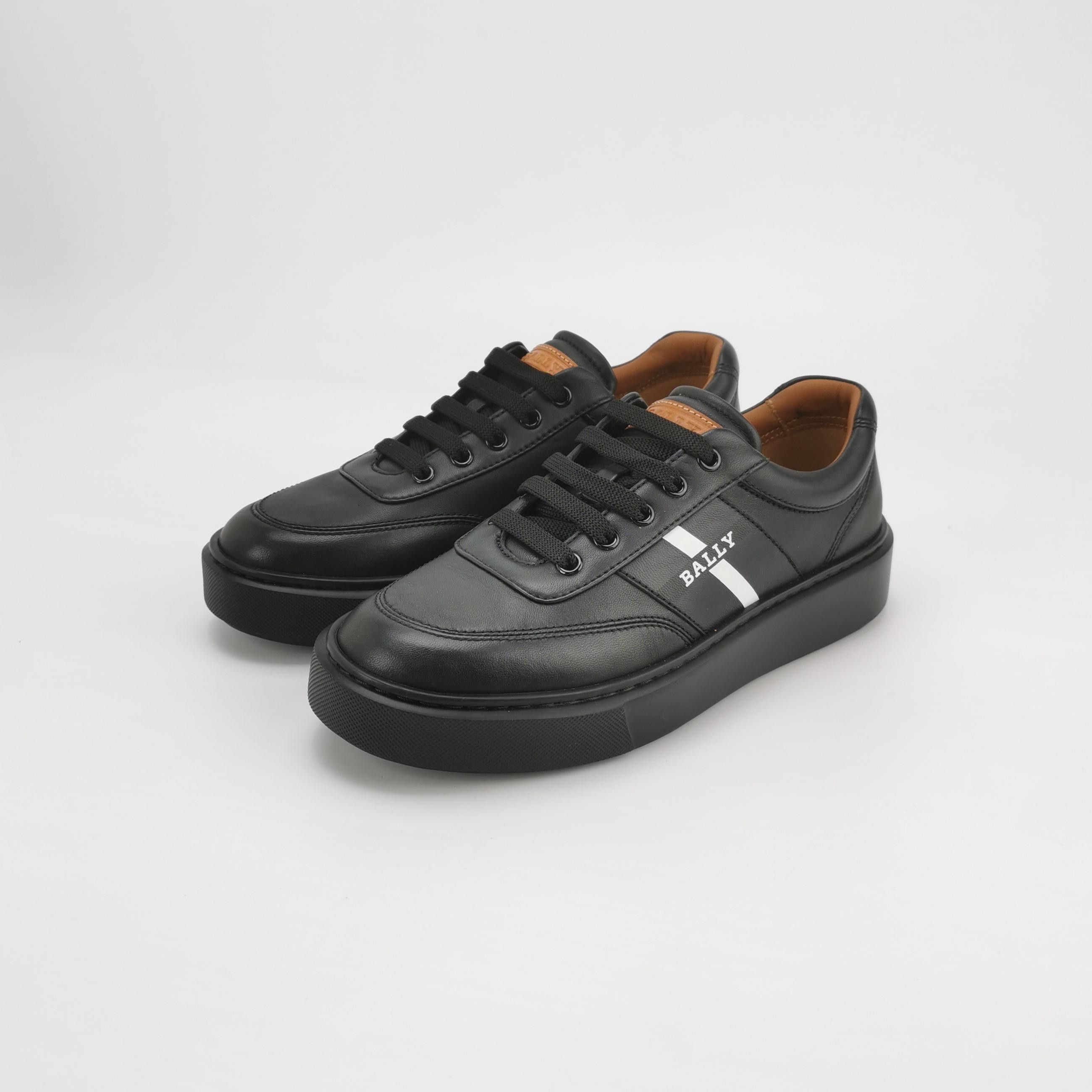 Bally Bally Coby Stripe Logo Leather Sneakers 39.5 Size US 6 / EU 39 - 3 Thumbnail
