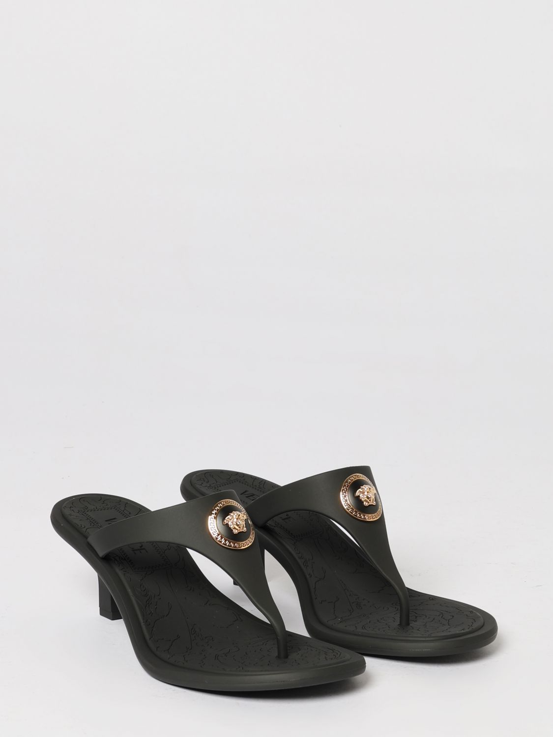Versace Versace Heeled Sandal Woman Black Size US 9 / IT 39 - 2 Thumbnail