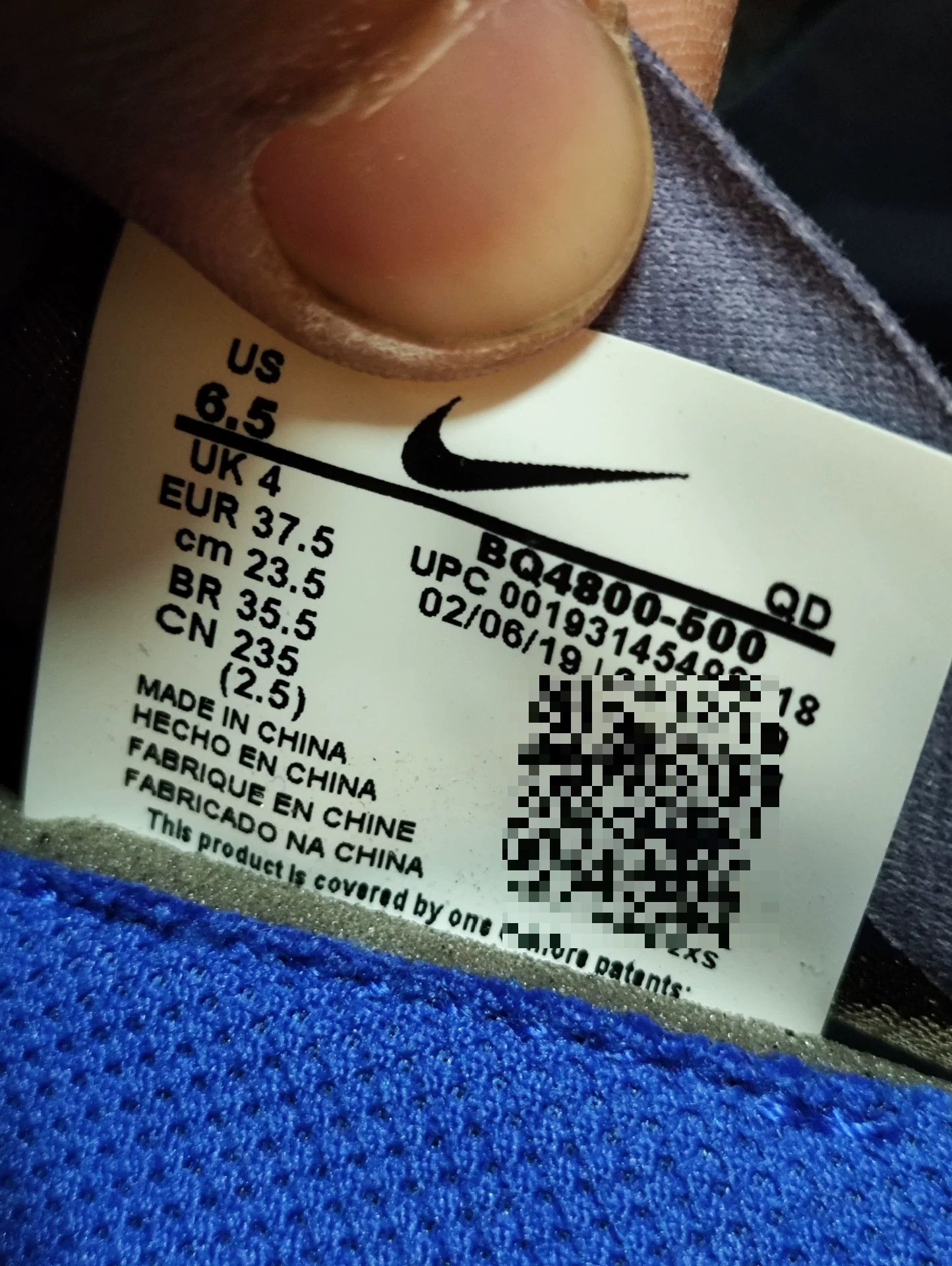 Nike Nike ZOOM Blue Lowtop Sneakers us_7-5 Women Size US 7.5 / IT 37.5 - 9 Thumbnail