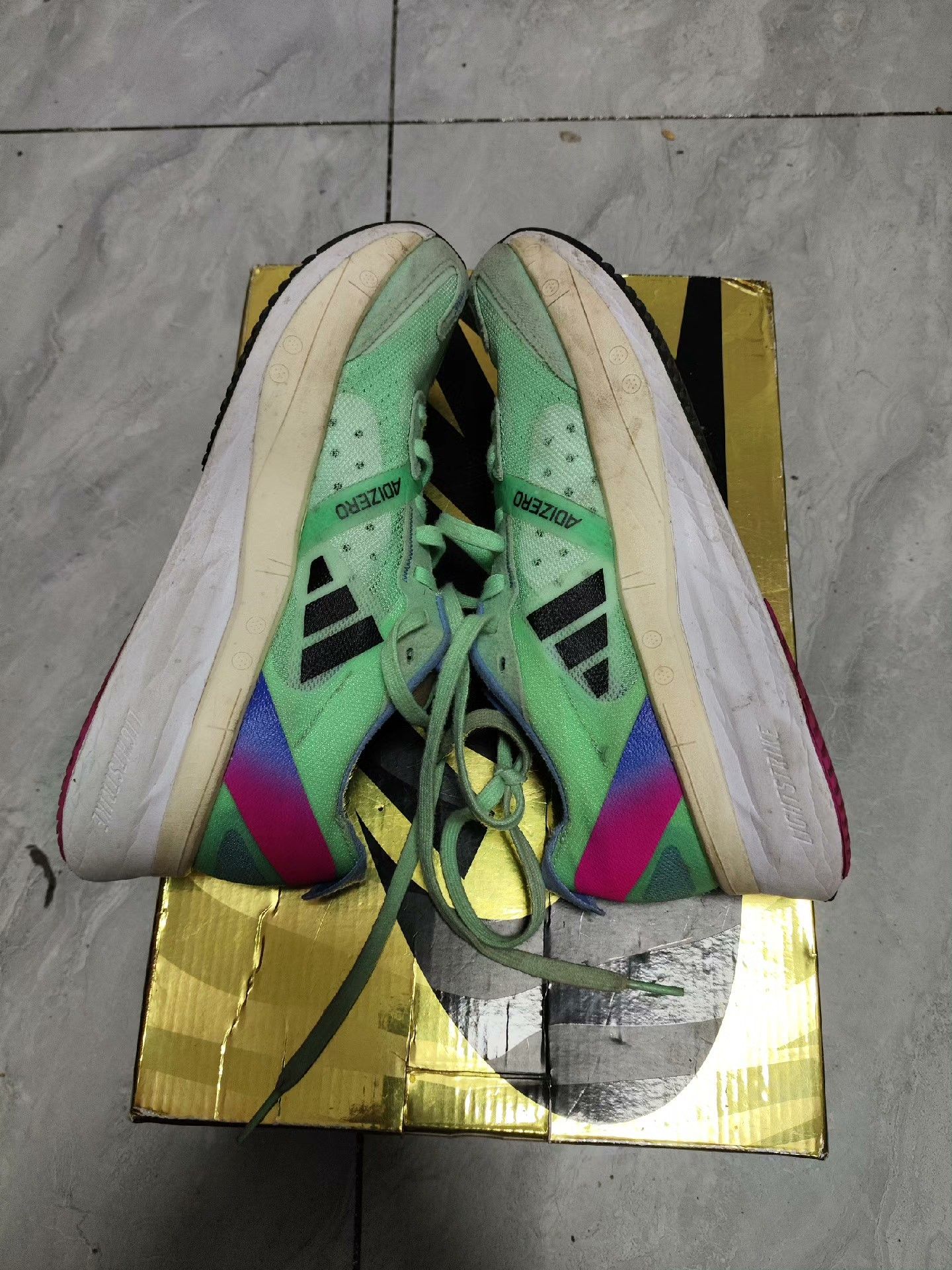 Adidas Adidas Breathable Green Lowtop Sneakers us_7-5 Women Size US 7.5 / IT 37.5 - 4 Thumbnail