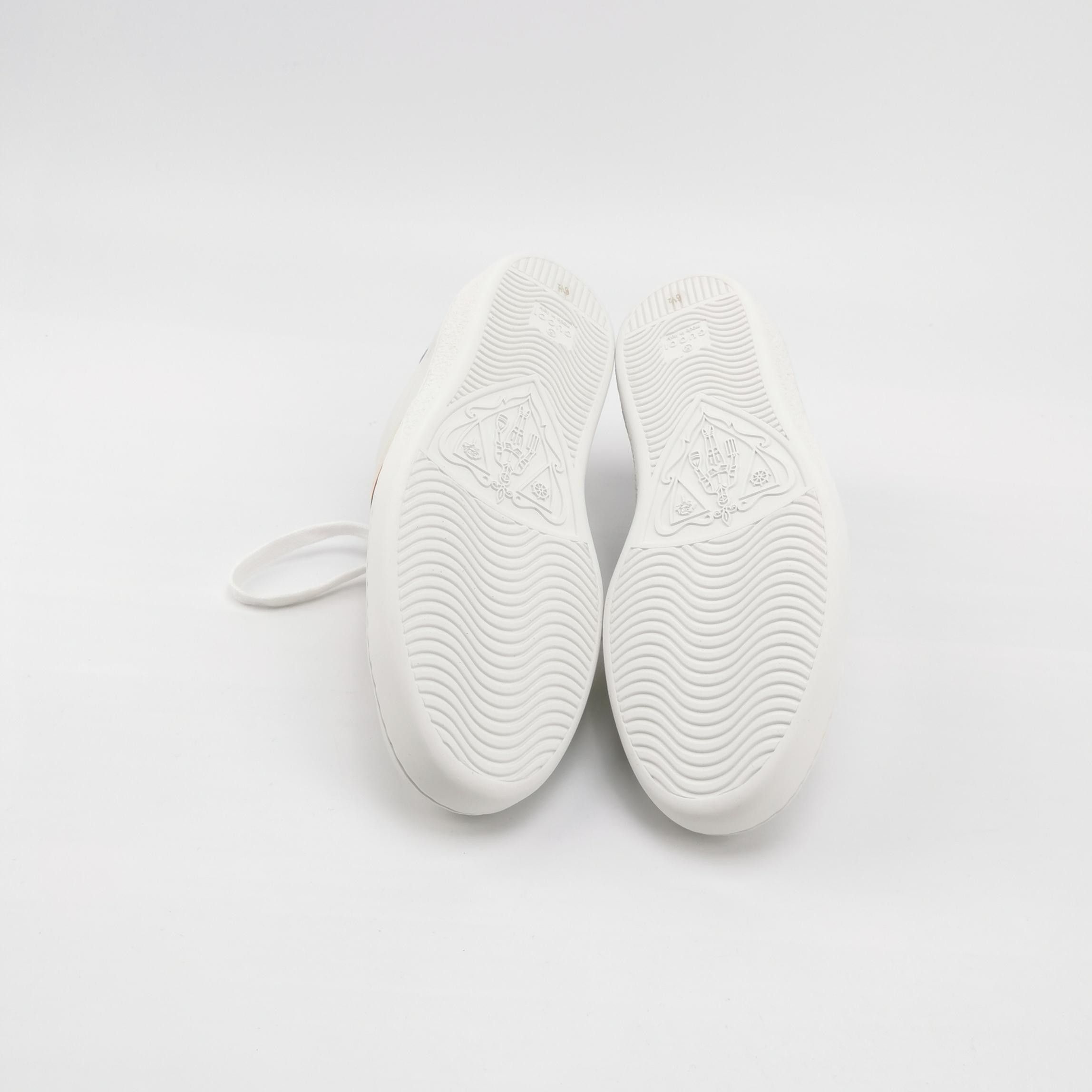 Gucci Gucci Logo Elastic Strap Ace Sneakers US 7.5 Size US 7 / EU 40 - 6 Thumbnail