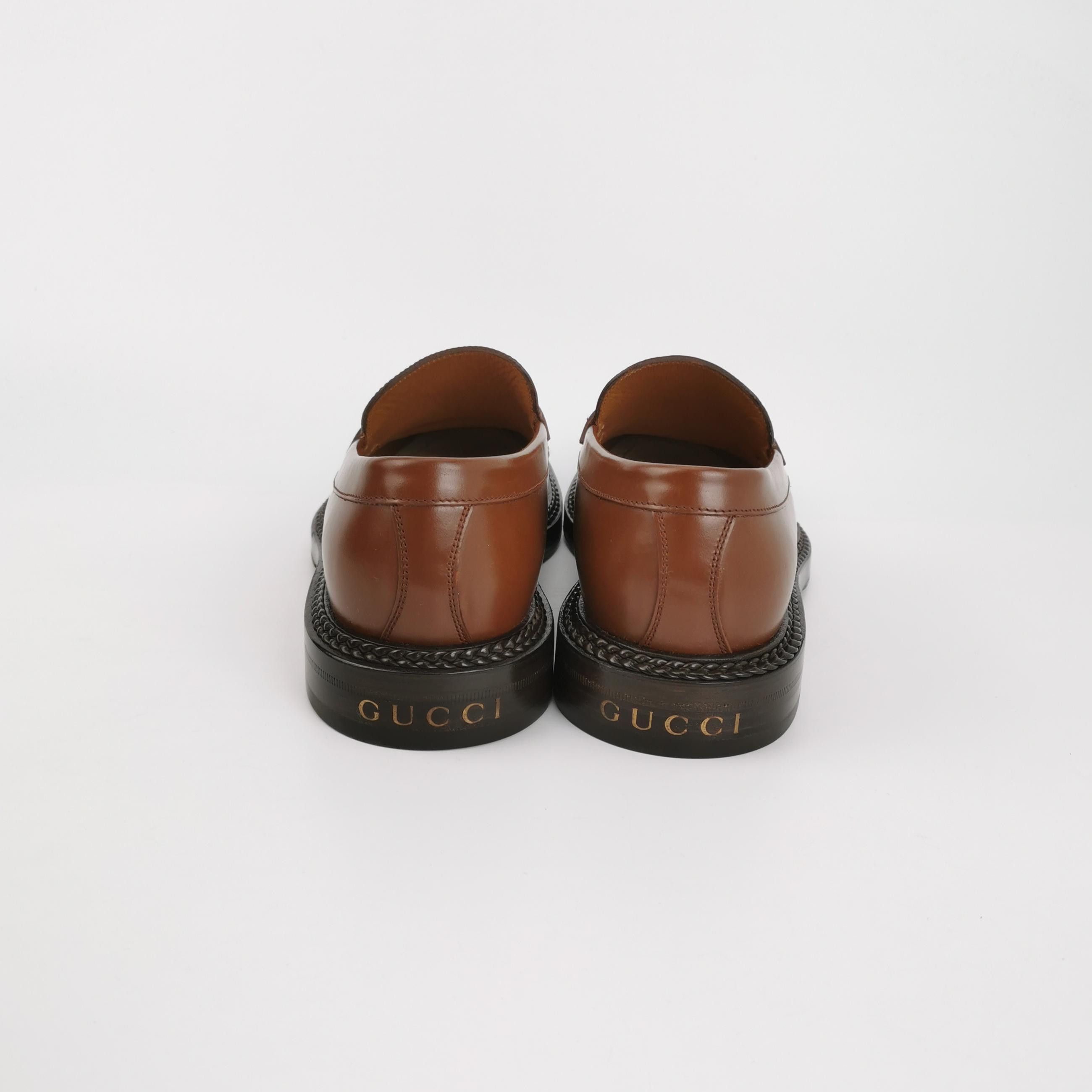 Gucci Gucci Braided Trim Leather Loafers US 8 Size US 8 / EU 41 - 5 Thumbnail