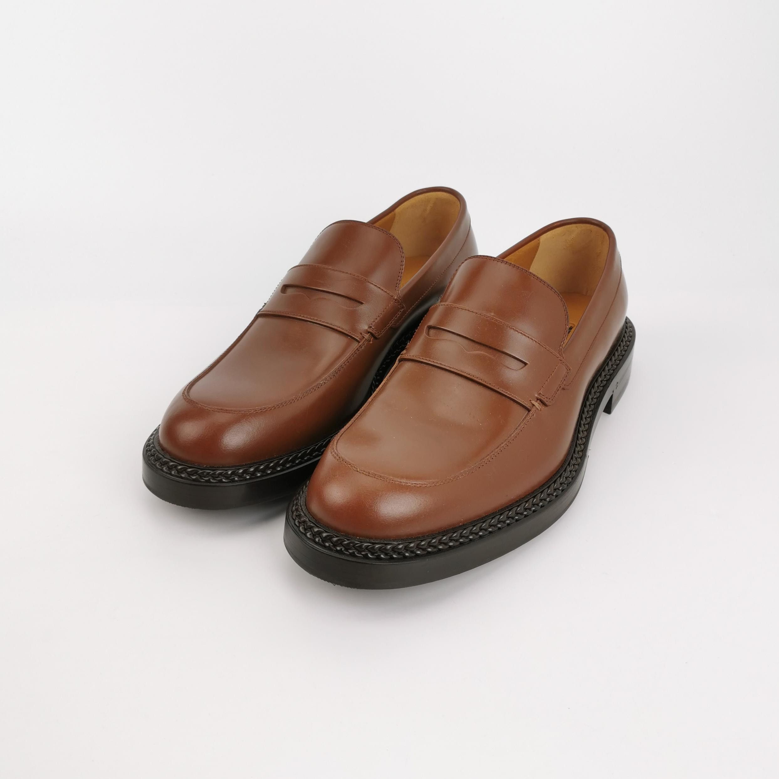 Gucci Gucci Braided Trim Leather Loafers US 8 Size US 8 / EU 41 - 3 Thumbnail