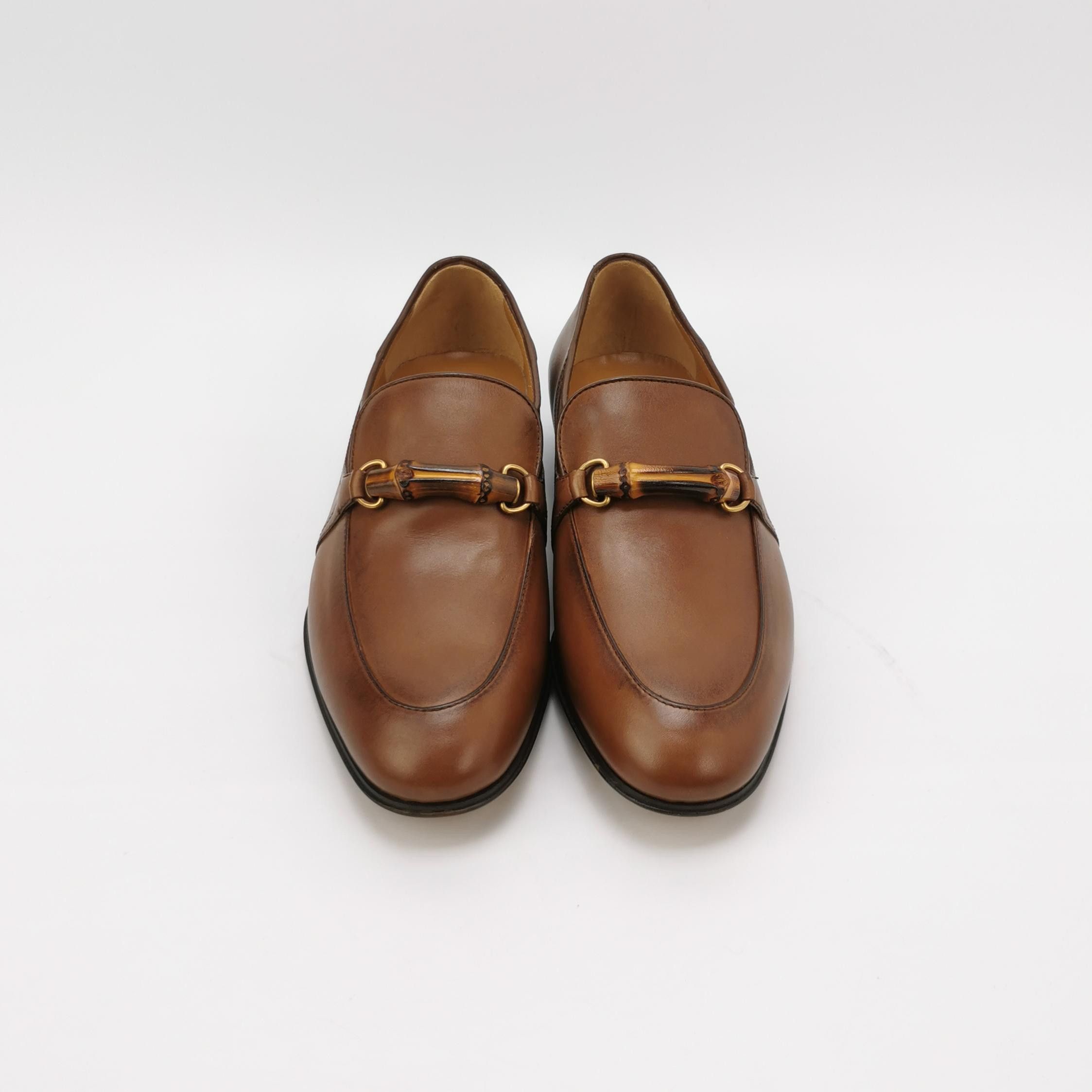 Gucci Gucci Bamboo Trim Leather Loafers Size US 7 Size US 7 / EU 40 - 4 Thumbnail