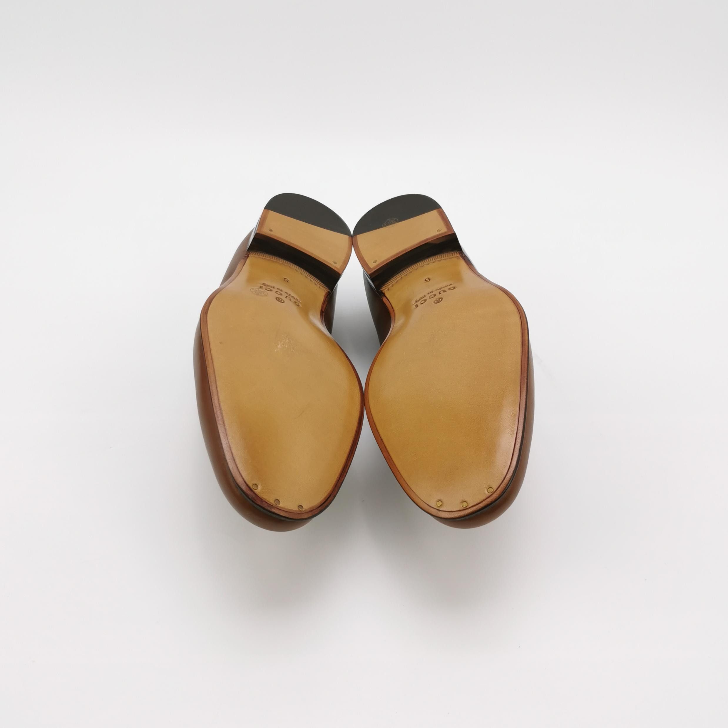 Gucci Gucci Bamboo Trim Leather Loafers Size US 7 Size US 7 / EU 40 - 6 Thumbnail
