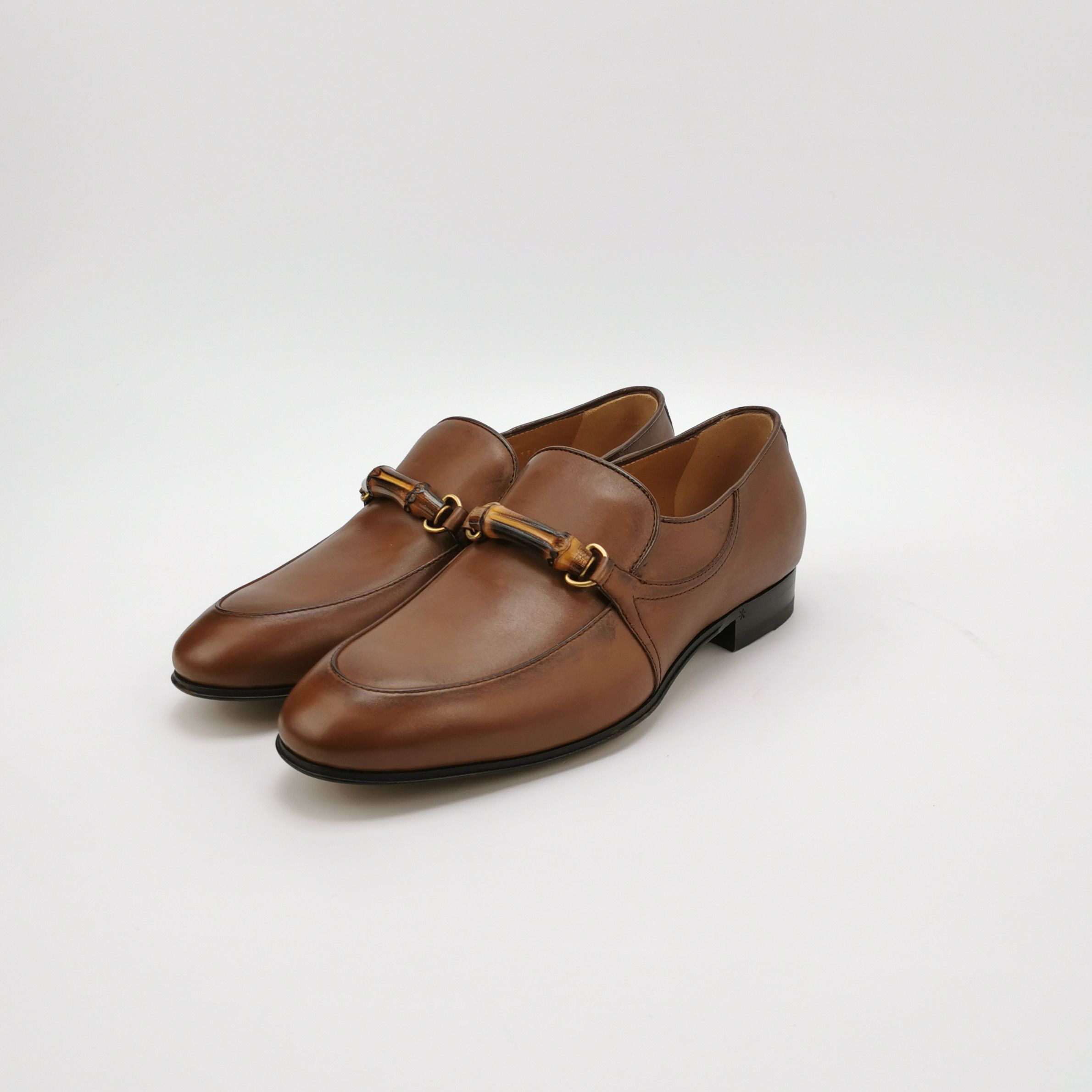 Gucci Gucci Bamboo Trim Leather Loafers Size US 7 Size US 7 / EU 40 - 3 Thumbnail