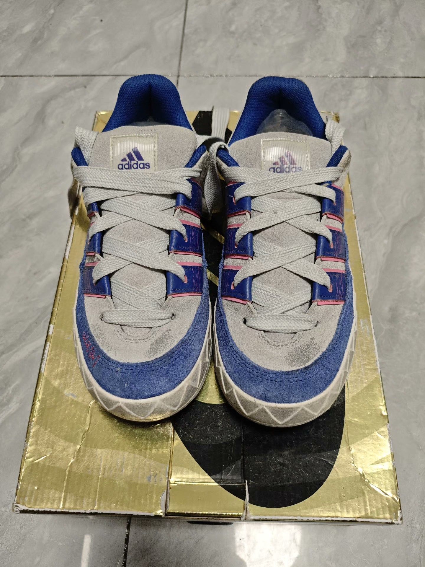 Adidas Adidas Gray Lowtop Sneakers 10 Men Size US 10 / EU 43 - 2 Thumbnail