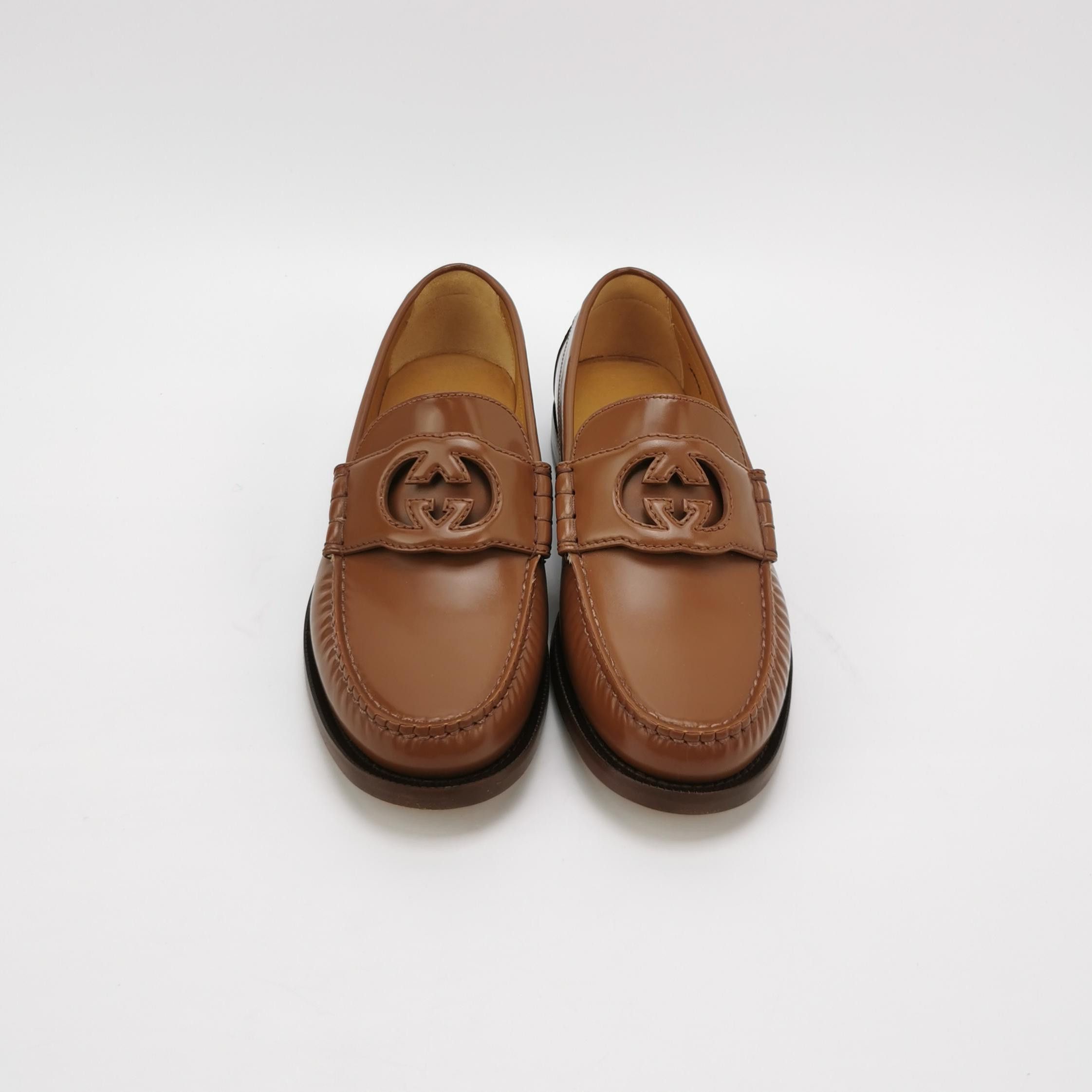 Gucci Gucci Interlocking G Leather Loafers Size 5 Size US 6 / EU 39 - 4 Thumbnail