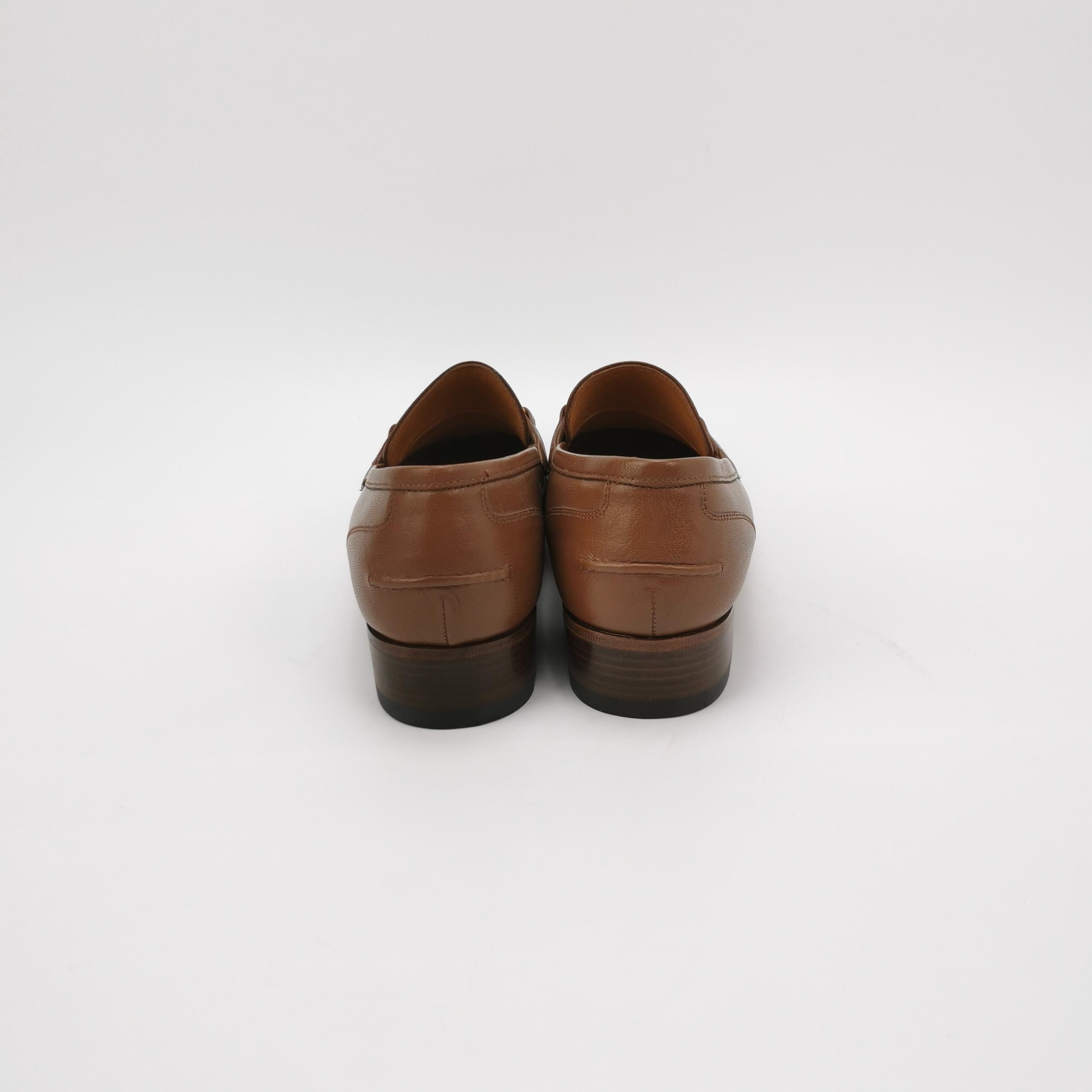 Gucci Gucci Brown Horsebit Web Stripe Loafers 6 Size US 7 / EU 40 - 5 Thumbnail