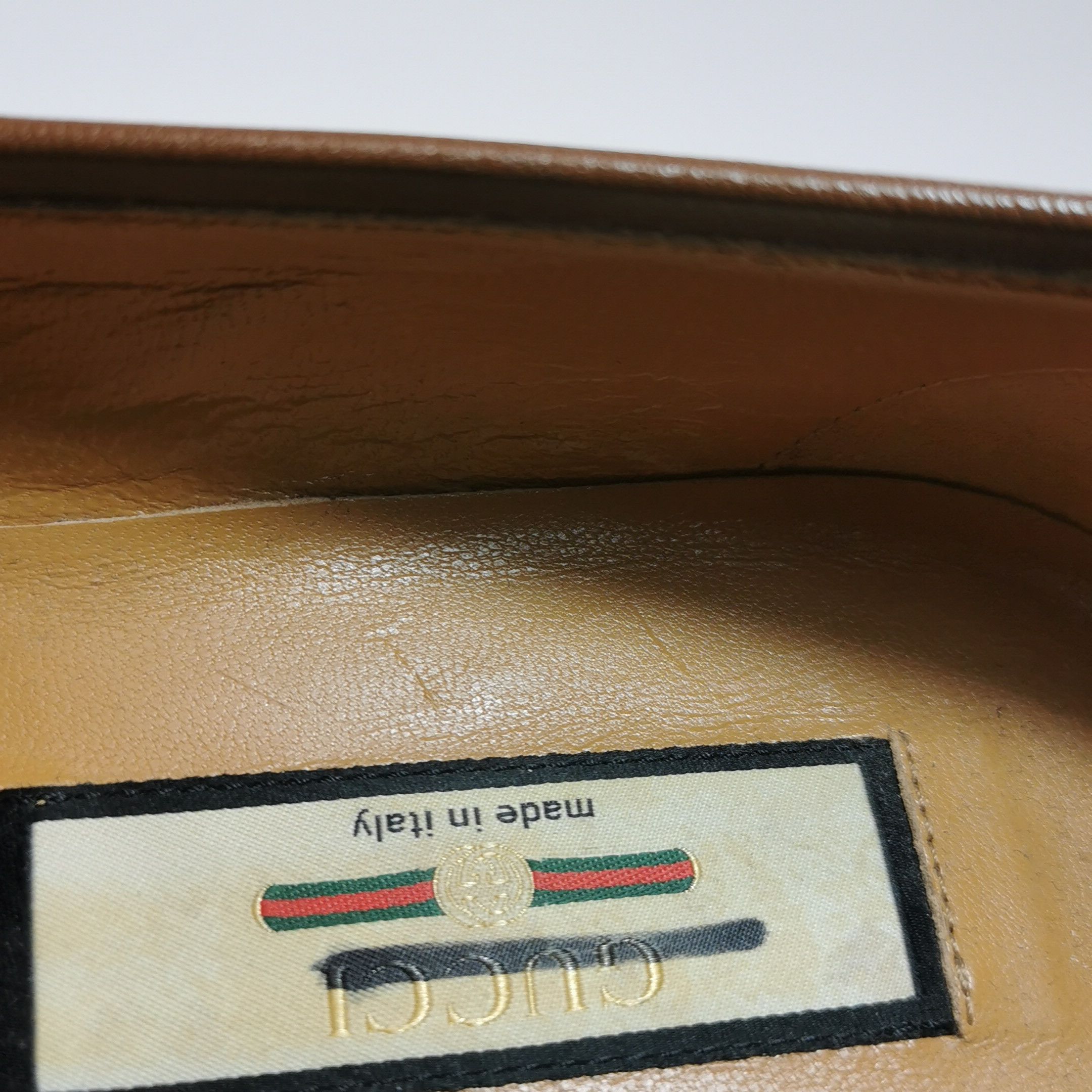 Gucci Gucci Brown Horsebit Web Stripe Loafers 6 Size US 7 / EU 40 - 12 Thumbnail