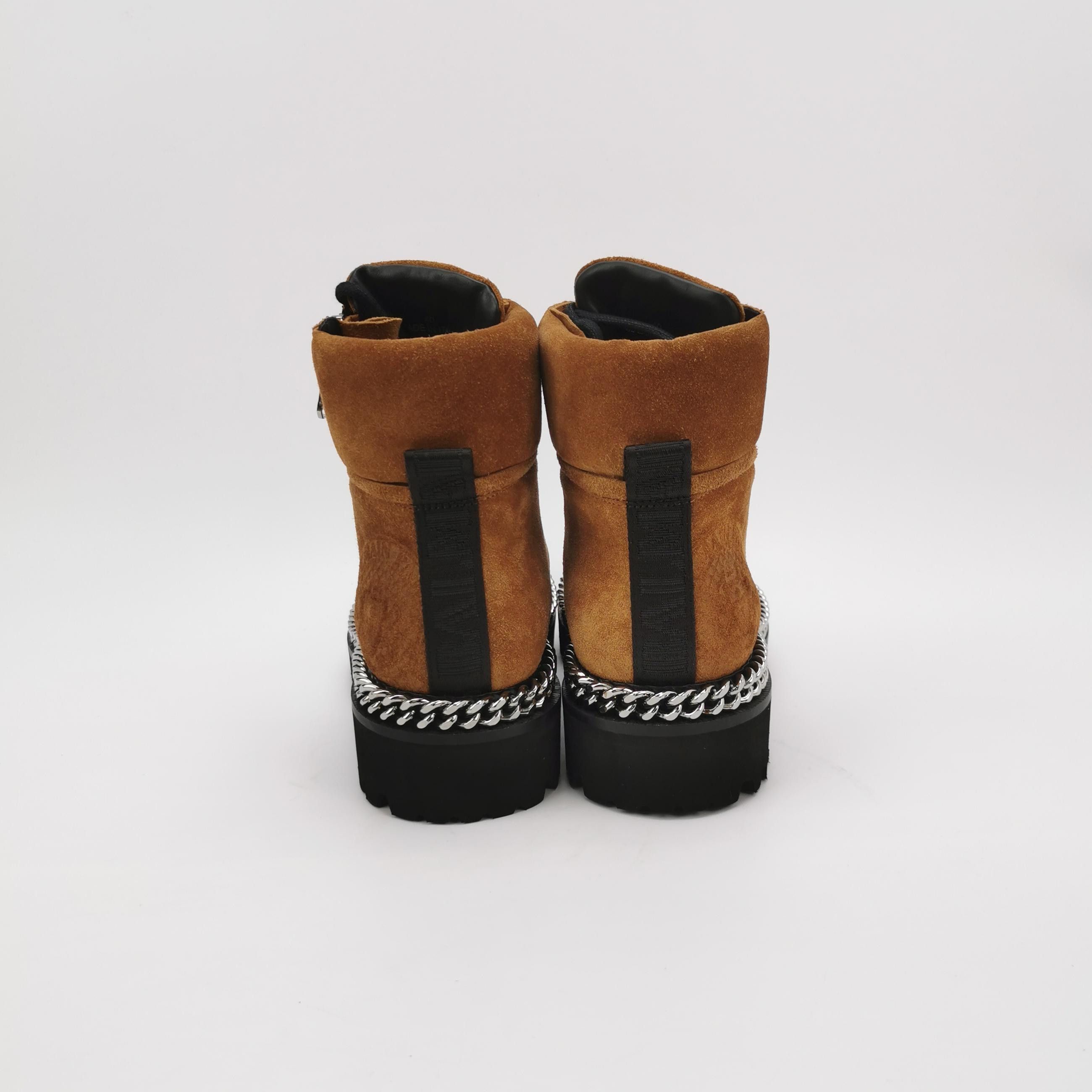 Balmain Balmain Chain Trim Suede Combat Boots Size 40 Size US 7 / EU 40 - 5 Thumbnail