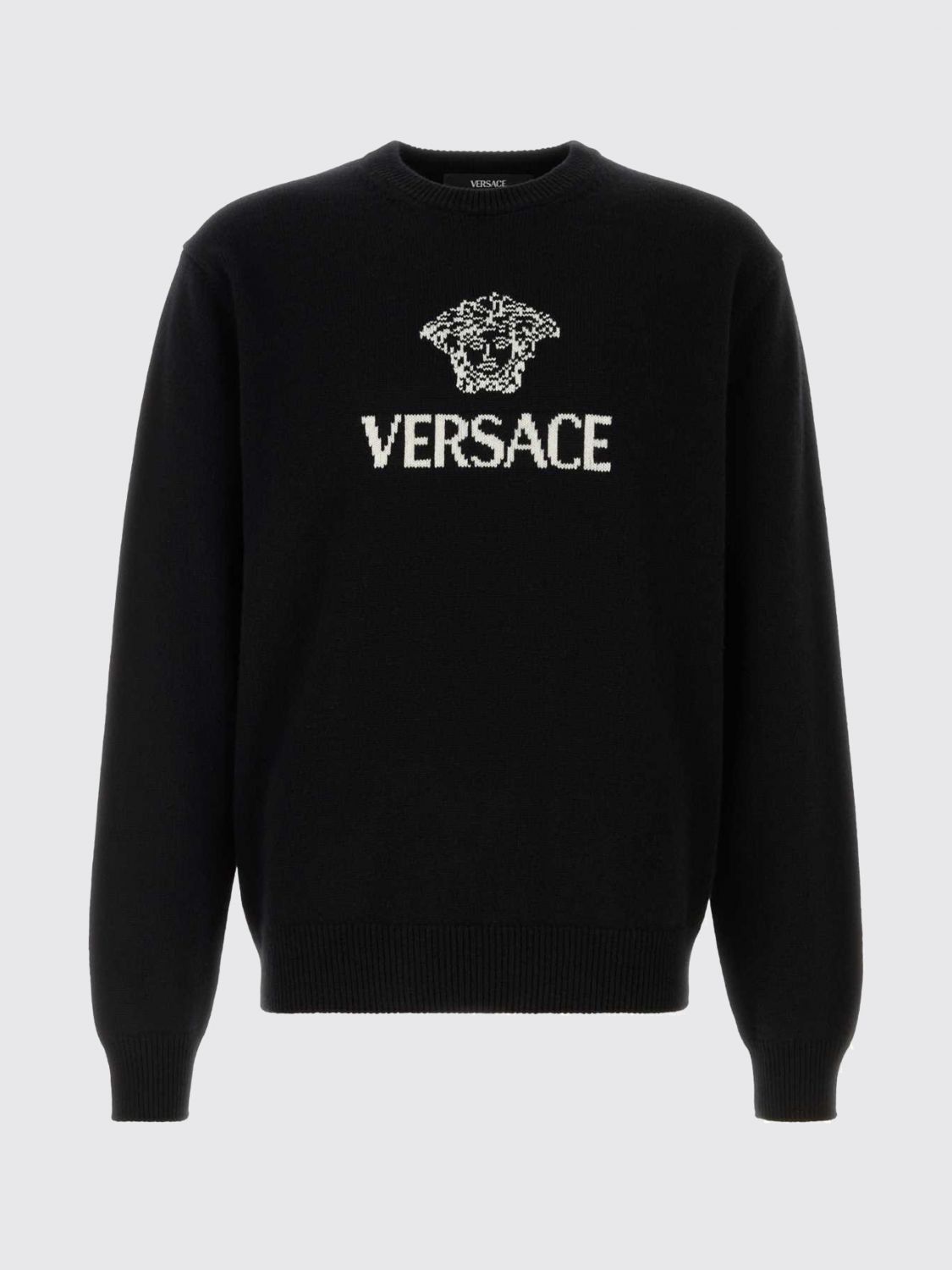 Versace Versace Sweater Men Black Size US M / EU 48-50 / 2 - 2 Thumbnail